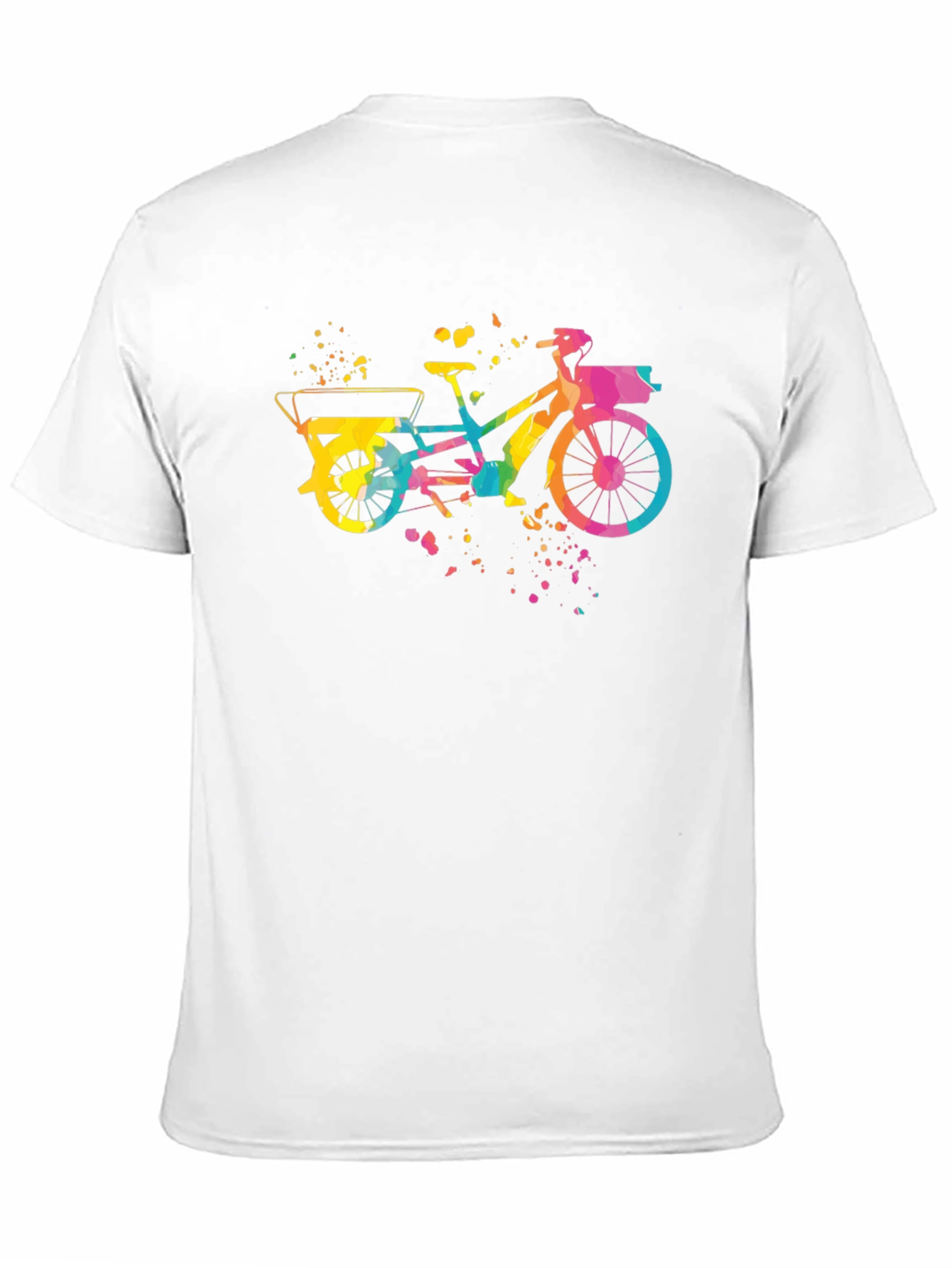 Colorful Bicycle Graphic T-Shirt