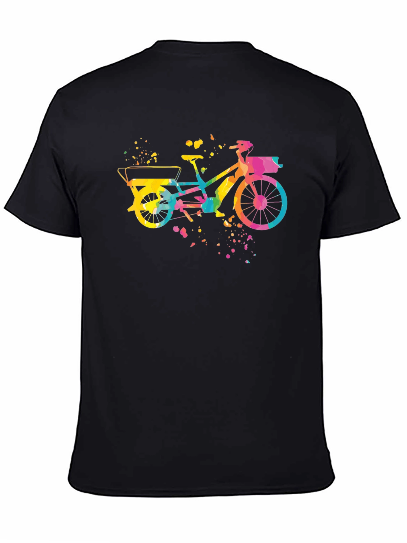 Colorful Bicycle Graphic T-Shirt