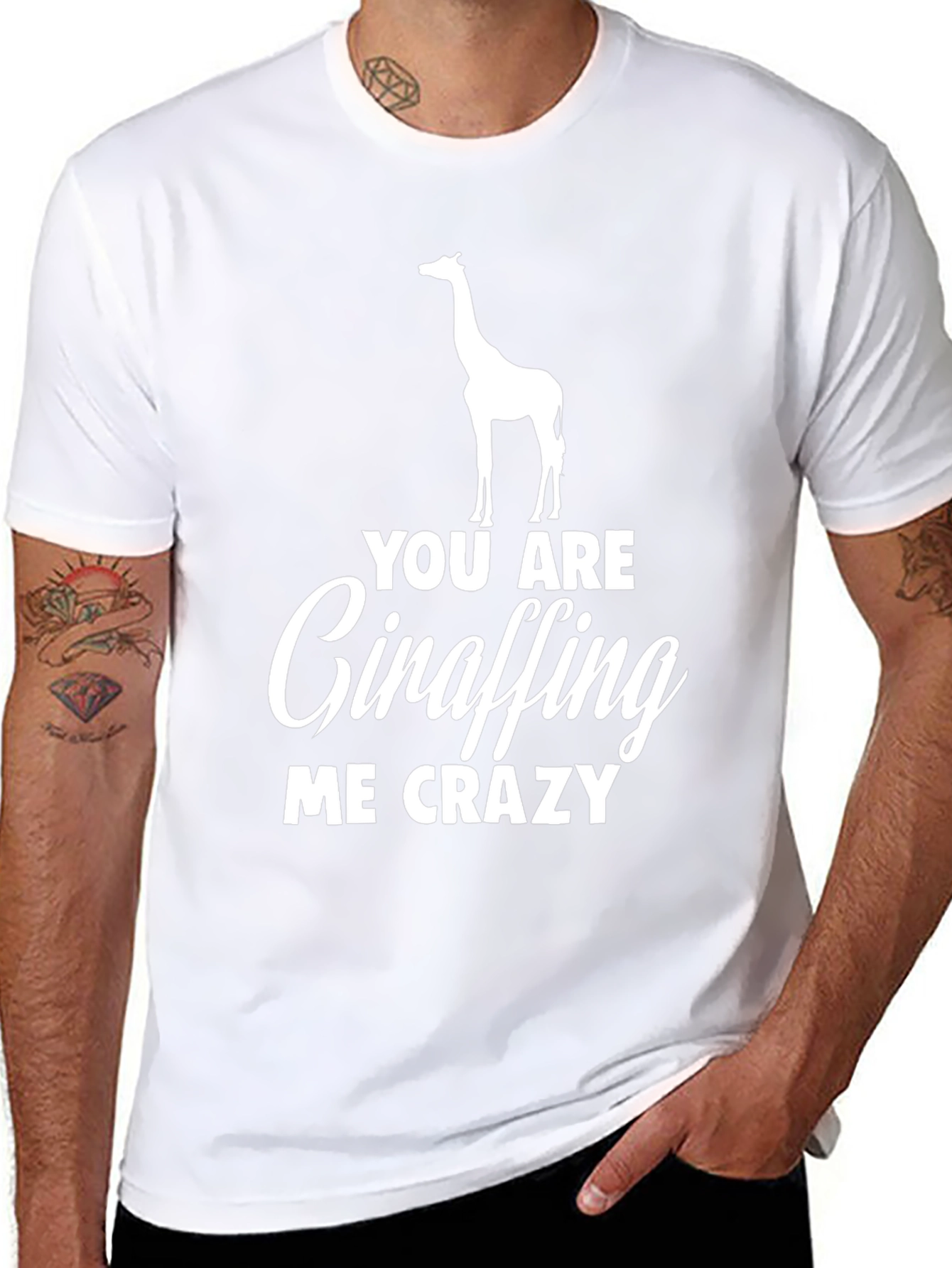 Giraffe Crazy Humor T-Shirt