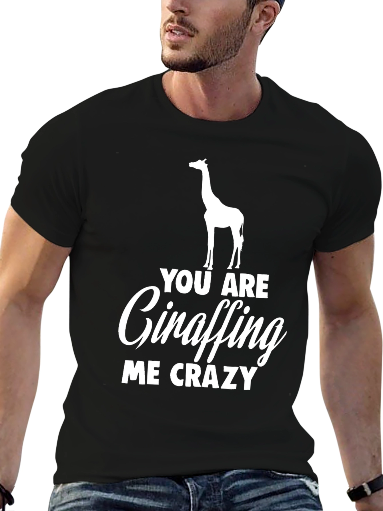 Giraffe Crazy Humor T-Shirt