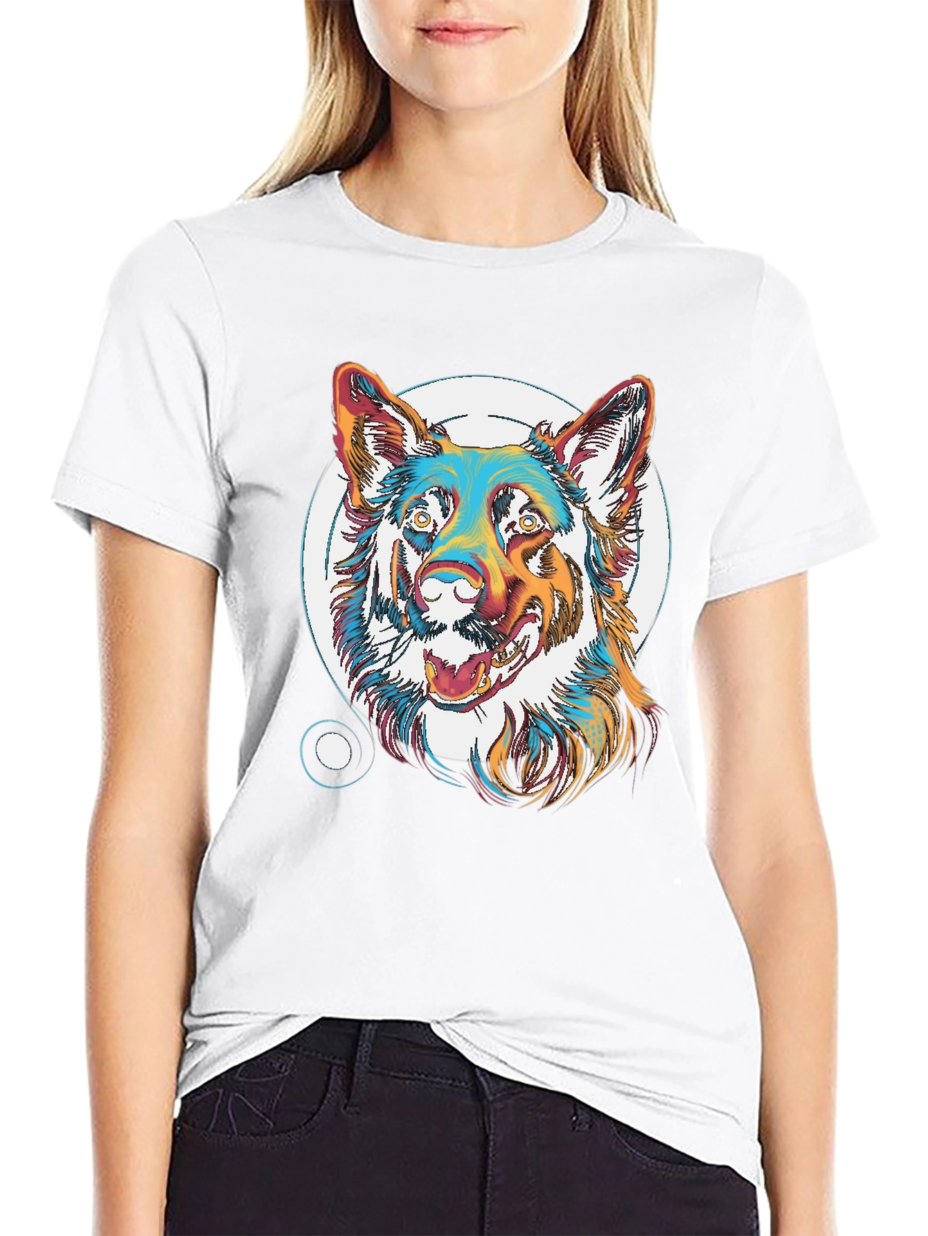 Cool Dog Graphic T-Shirt - Unisex Black Tee