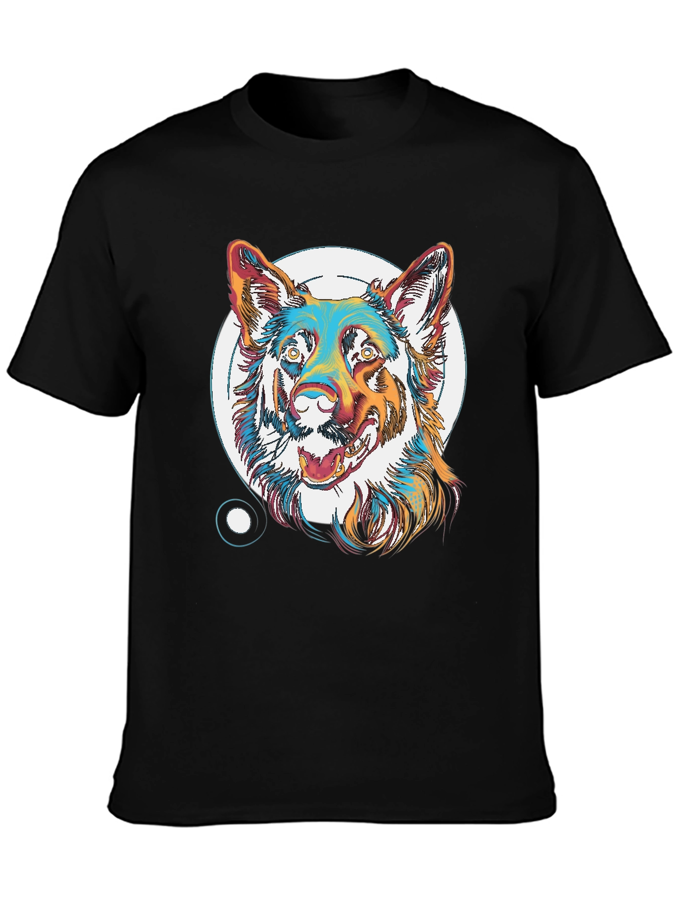 Cool Dog Graphic T-Shirt - Unisex Black Tee