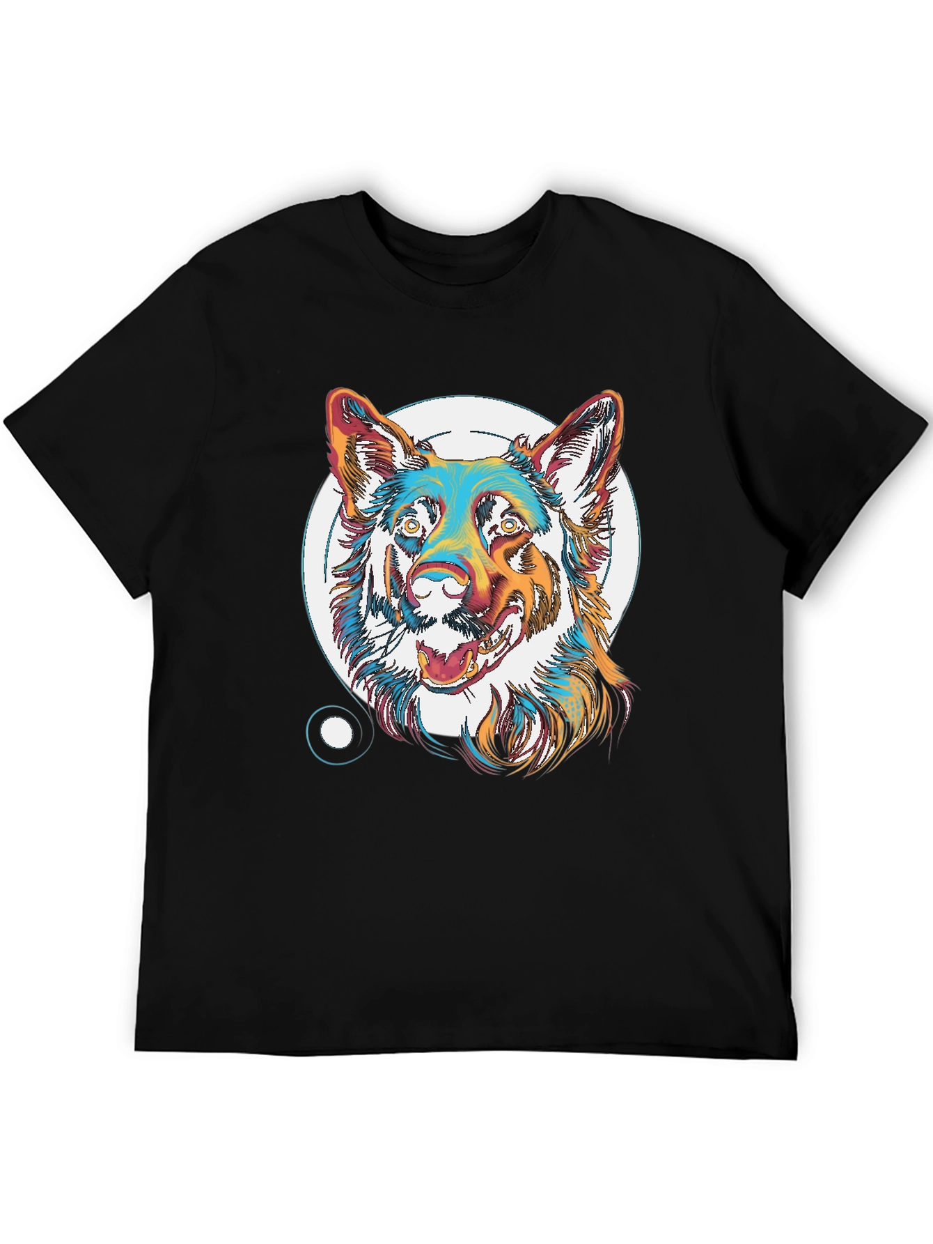 Cool Dog Graphic T-Shirt - Unisex Black Tee