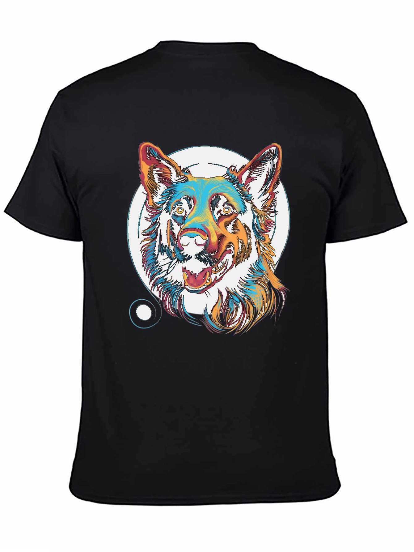Cool Dog Graphic T-Shirt - Unisex Black Tee