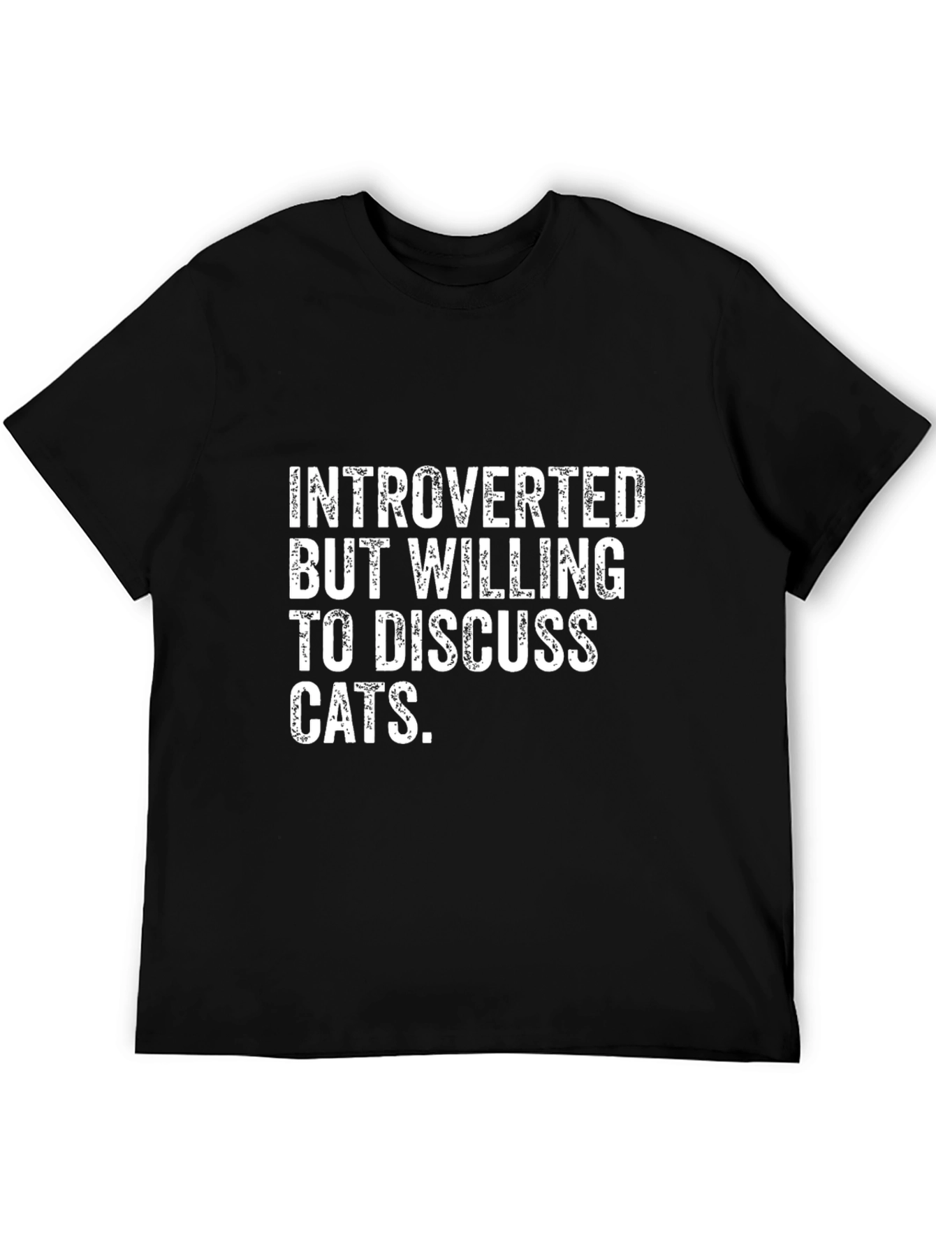 Introverted Cat Lover T-Shirt - Funny Tee