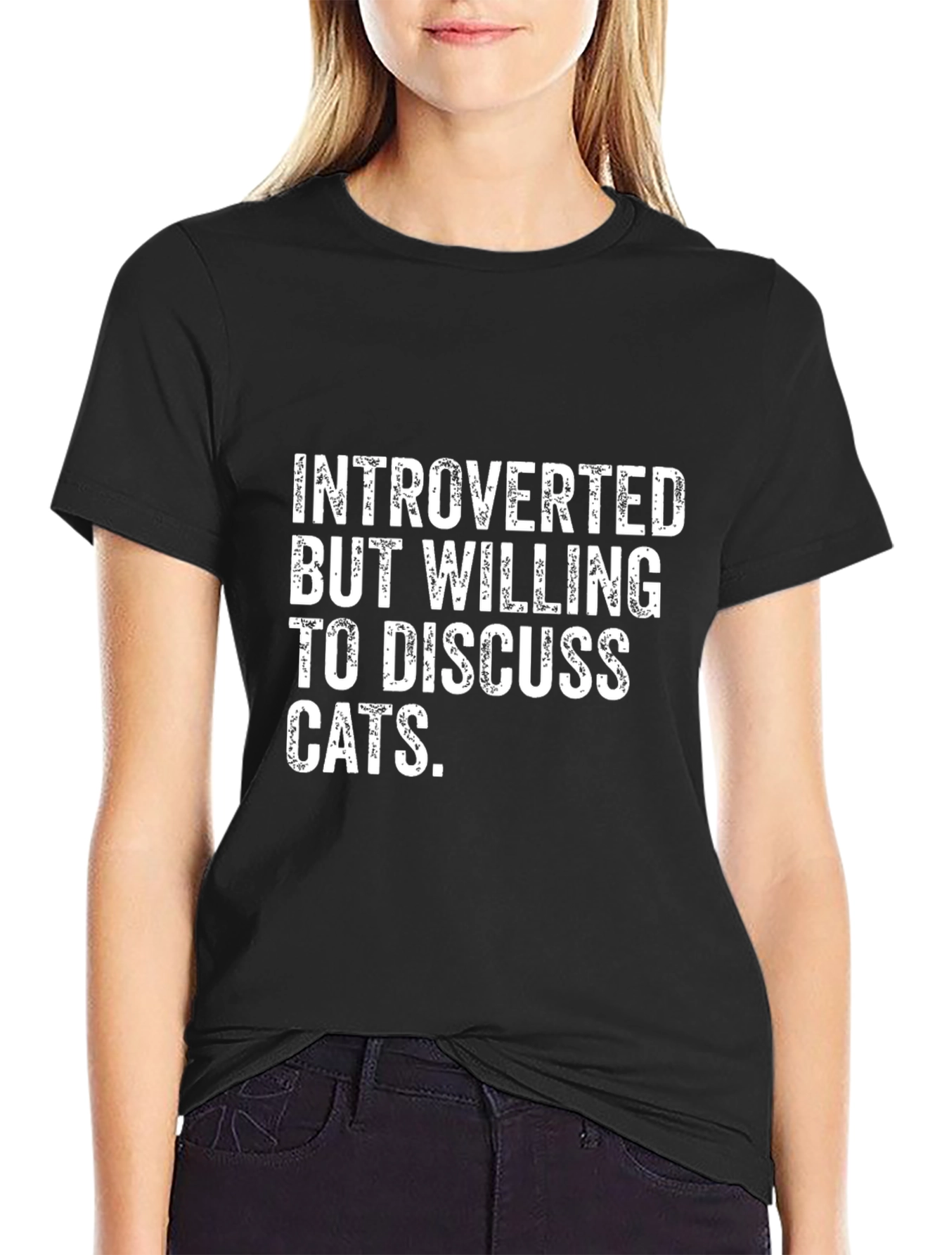 Introverted Cat Lover T-Shirt - Funny Tee