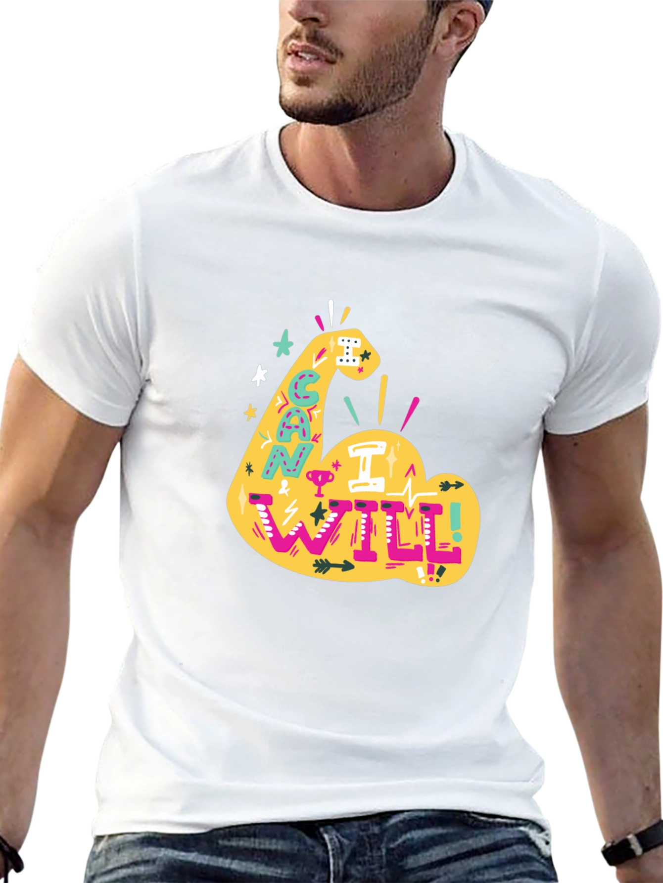 Can I Will Arm Graphic T-Shirt
