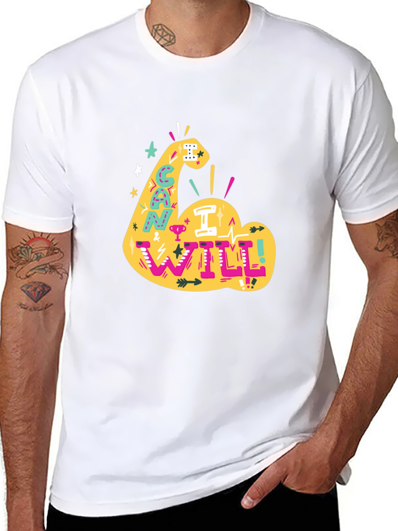 Can I Will Arm Graphic T-Shirt