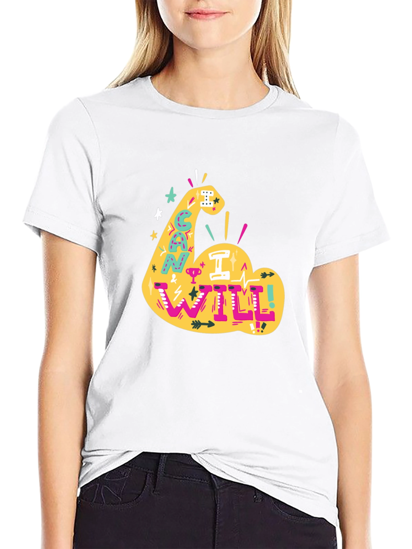 Can I Will Arm Graphic T-Shirt