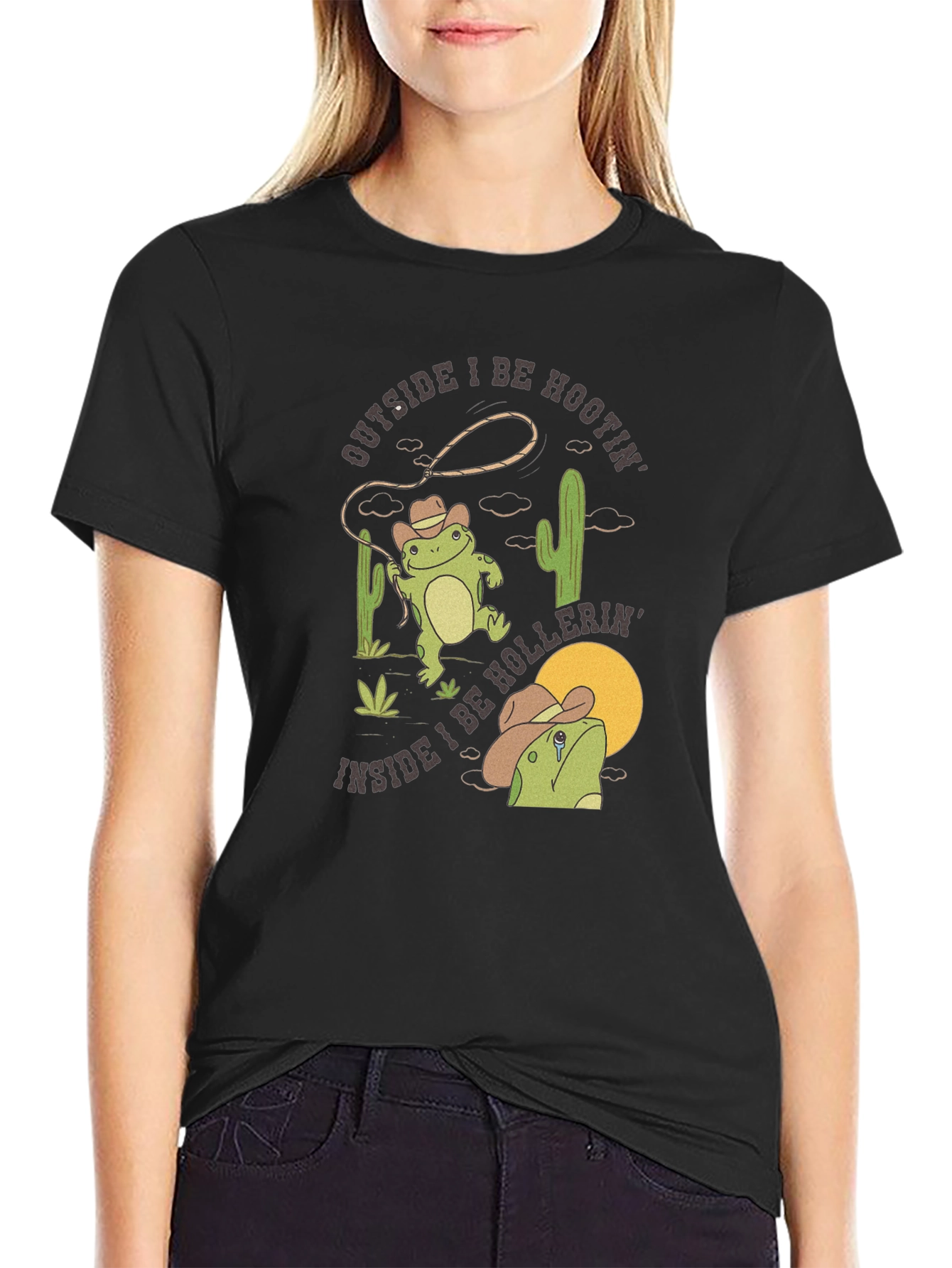 Cowboy Frog T-Shirt: Hoots & Hollers