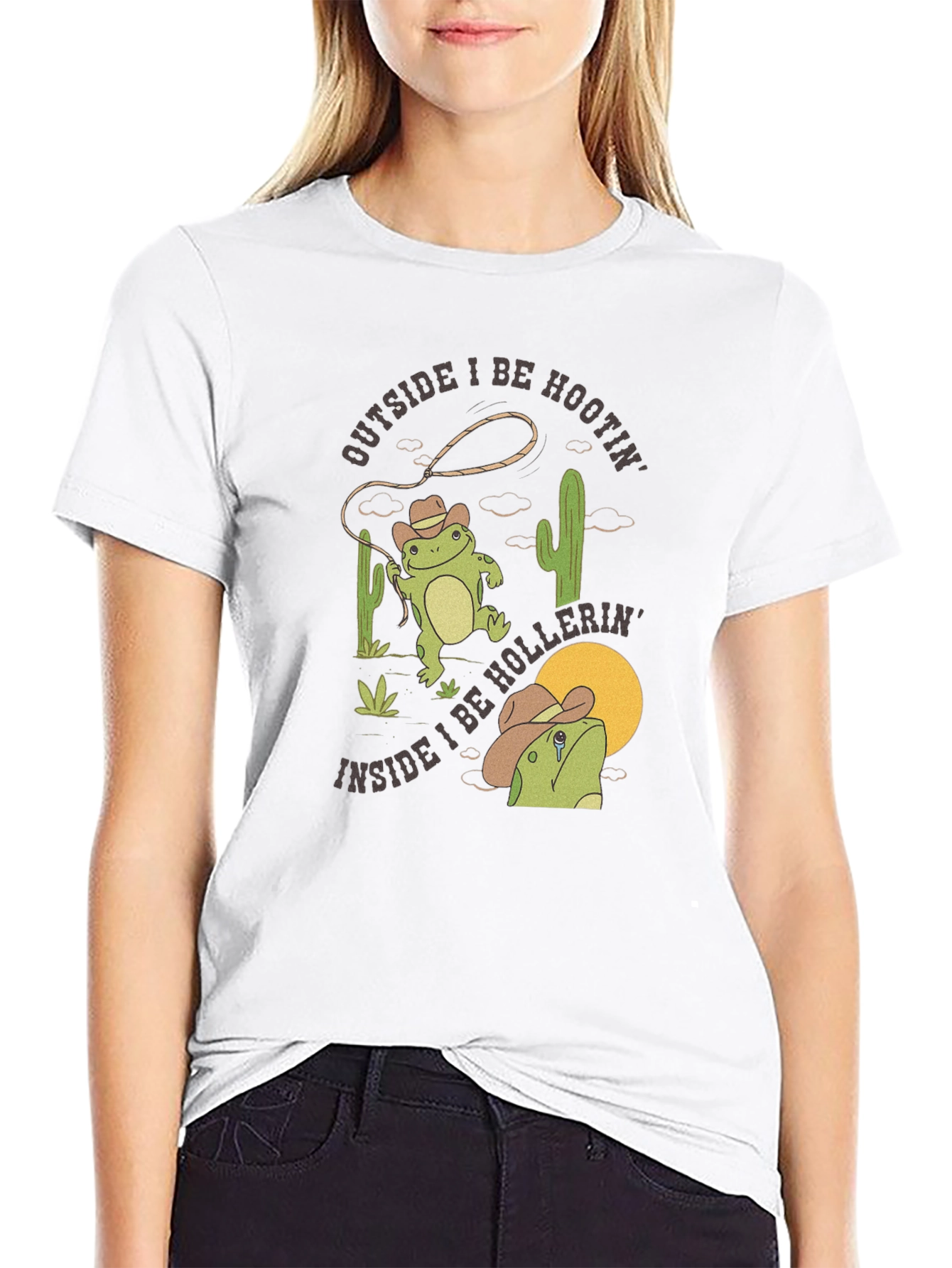 Cowboy Frog T-Shirt: Hoots & Hollers