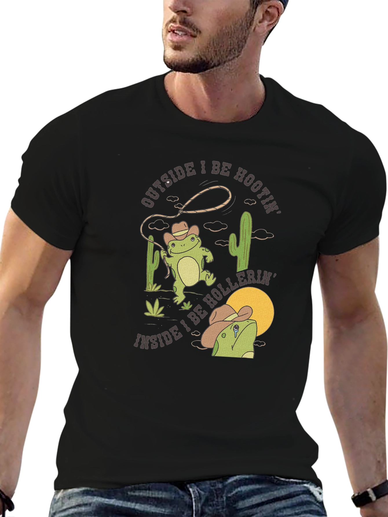 Cowboy Frog T-Shirt: Hoots & Hollers