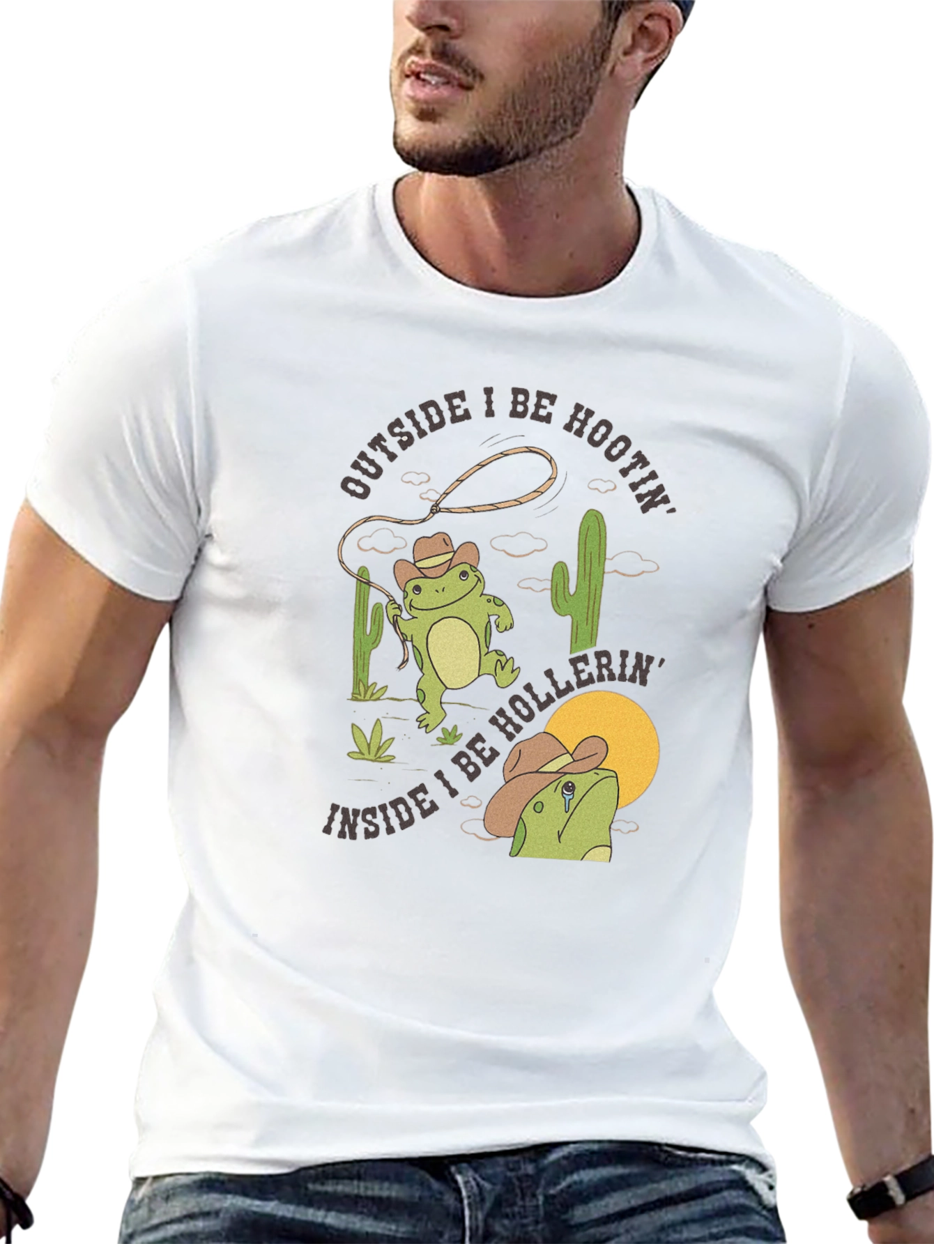 Cowboy Frog T-Shirt: Hoots & Hollers