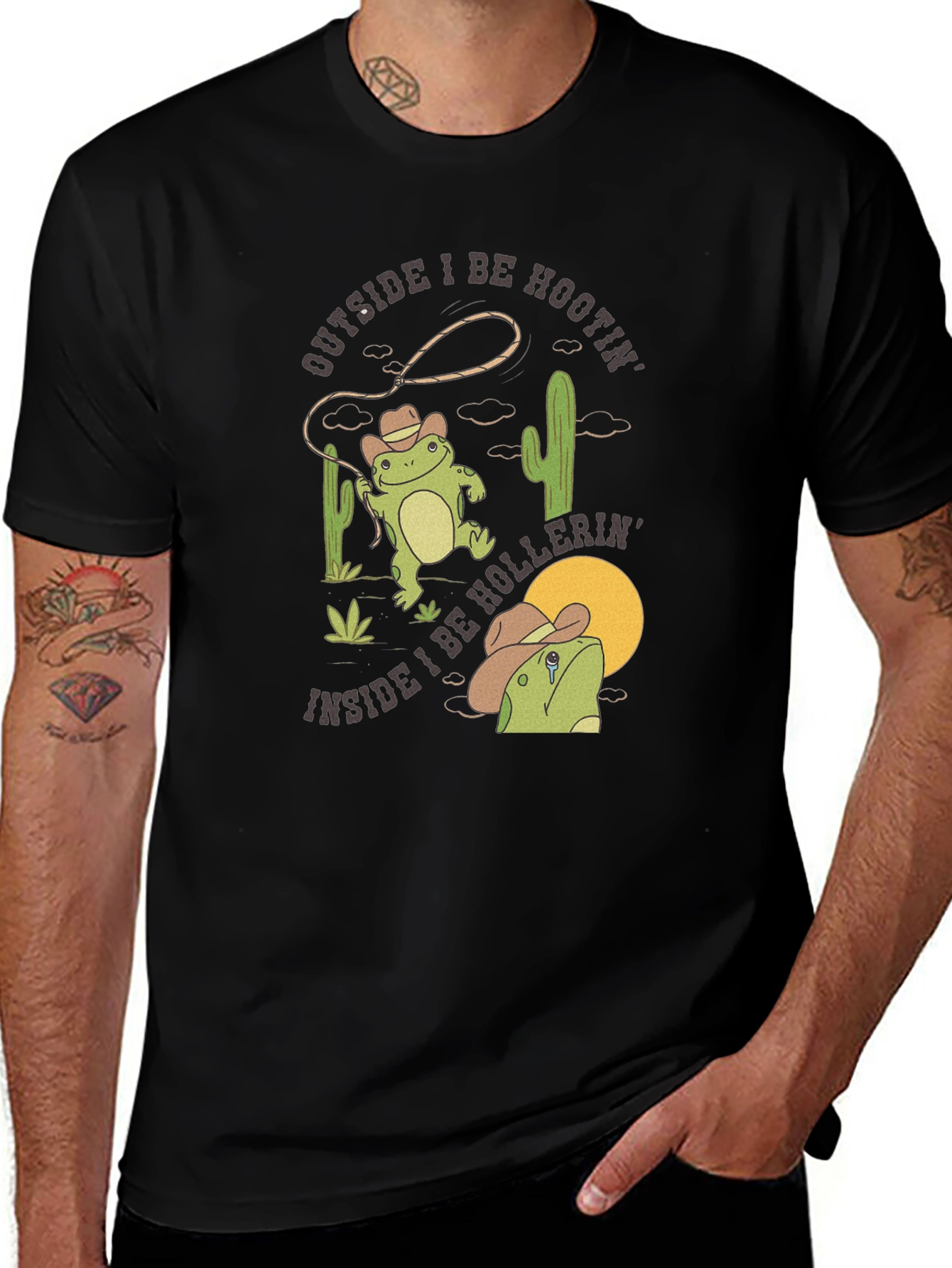Cowboy Frog T-Shirt: Hoots & Hollers