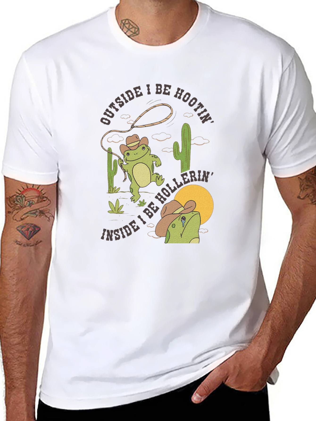 Cowboy Frog T-Shirt: Hoots & Hollers