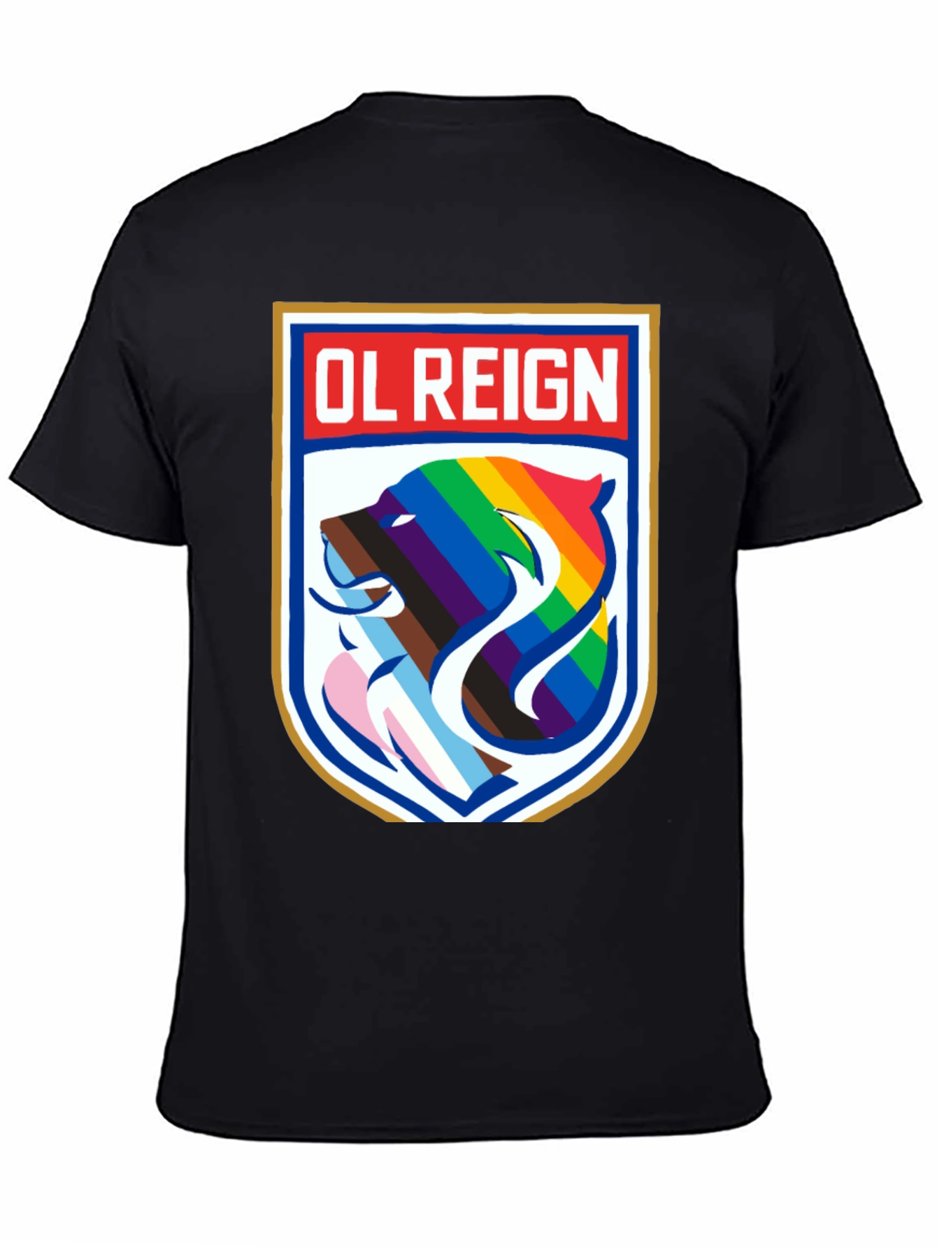 OL Reign Pride T-Shirt - LGBTQ+ Bear Graphic
