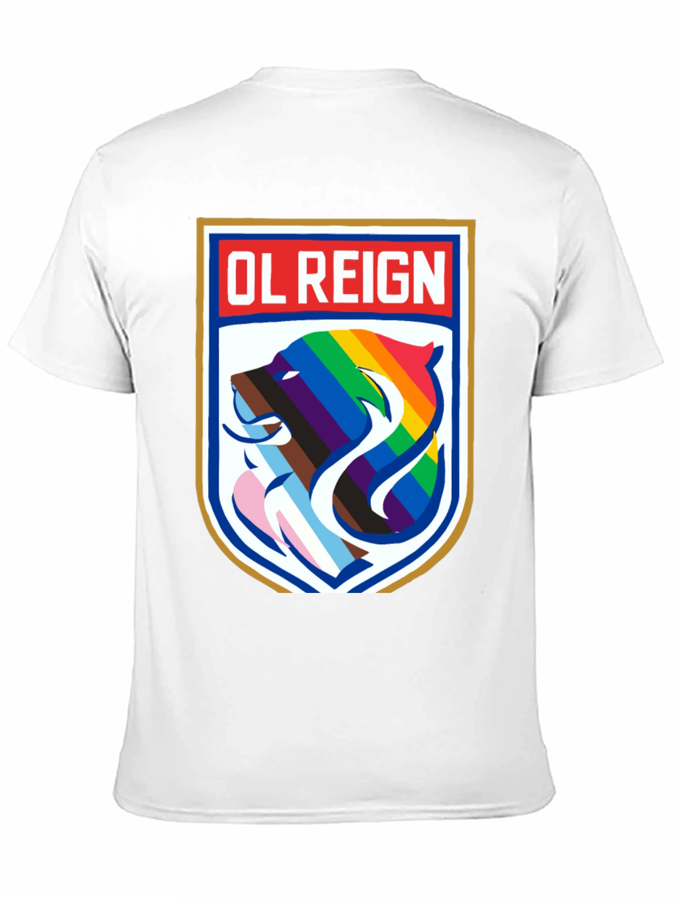 OL Reign Pride T-Shirt - LGBTQ+ Bear Graphic