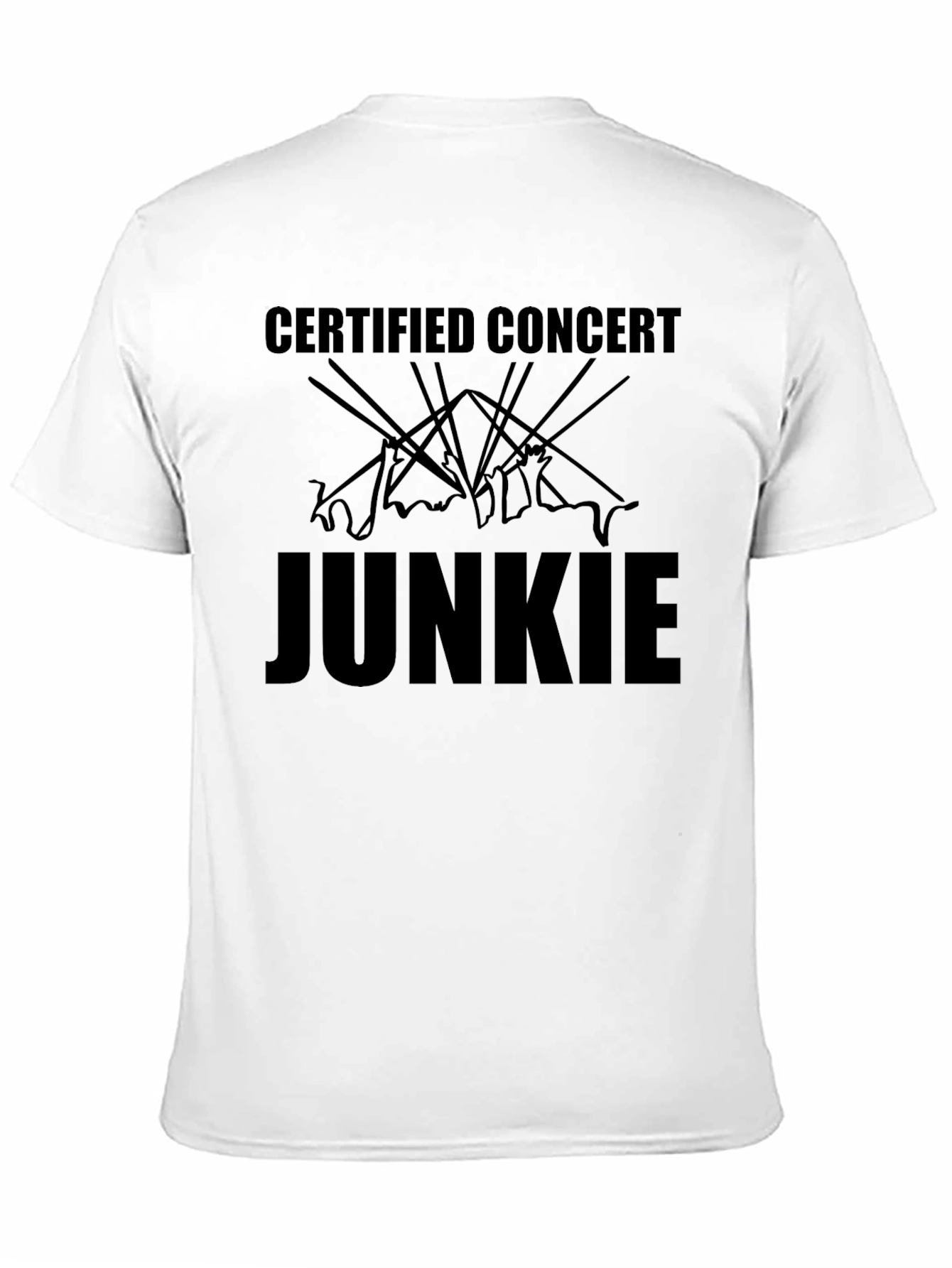 Certified Concert Junkie Graphic T-Shirt - Black