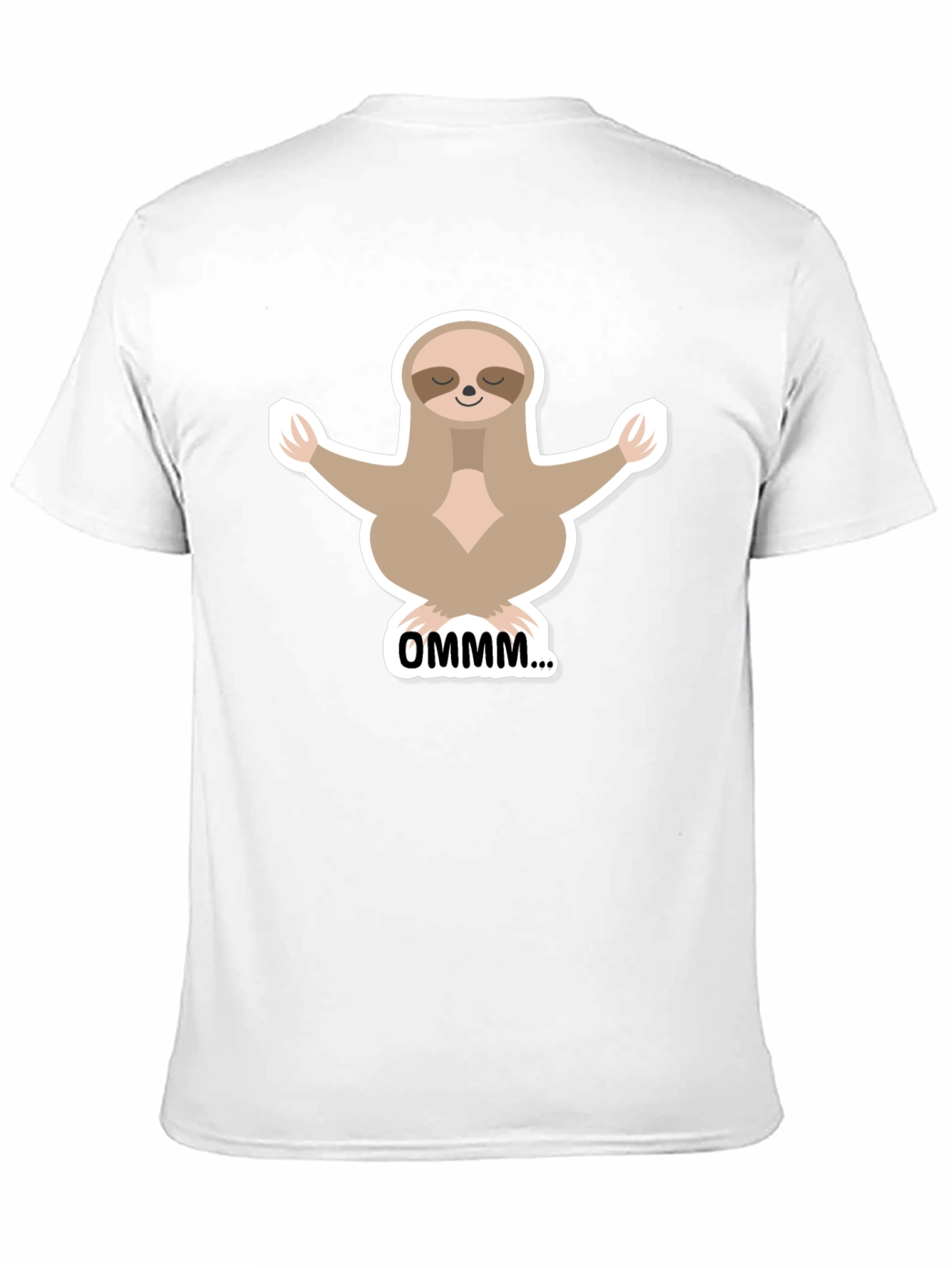 Meditating Sloth Graphic T-Shirt - Relaxed Fit