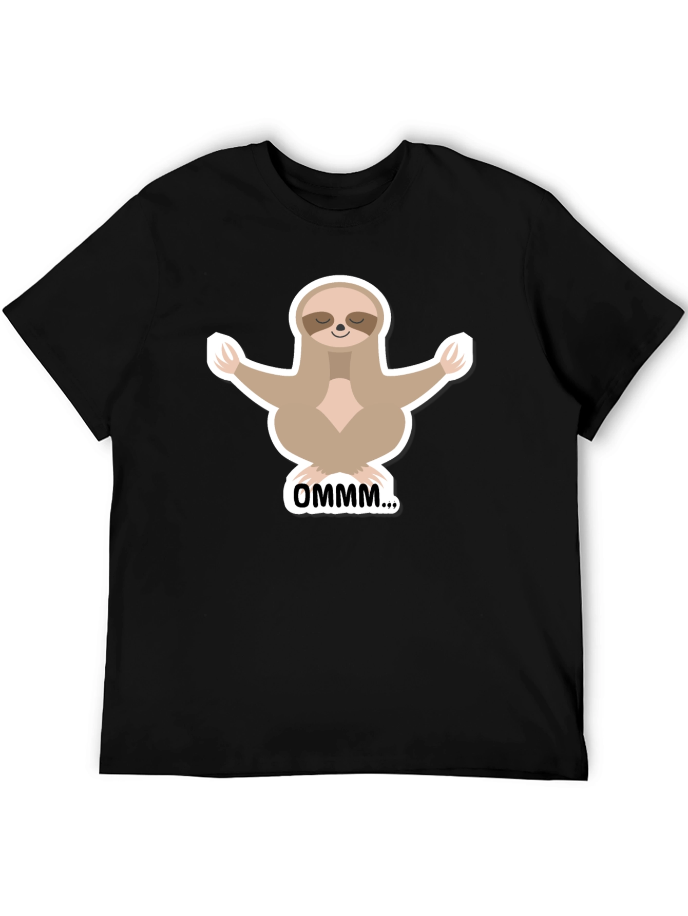 Meditating Sloth Graphic T-Shirt - Relaxed Fit