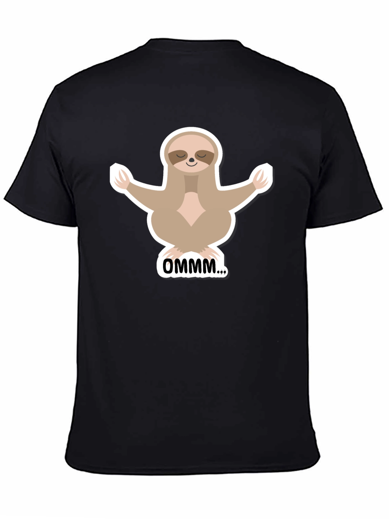 Meditating Sloth Graphic T-Shirt - Relaxed Fit