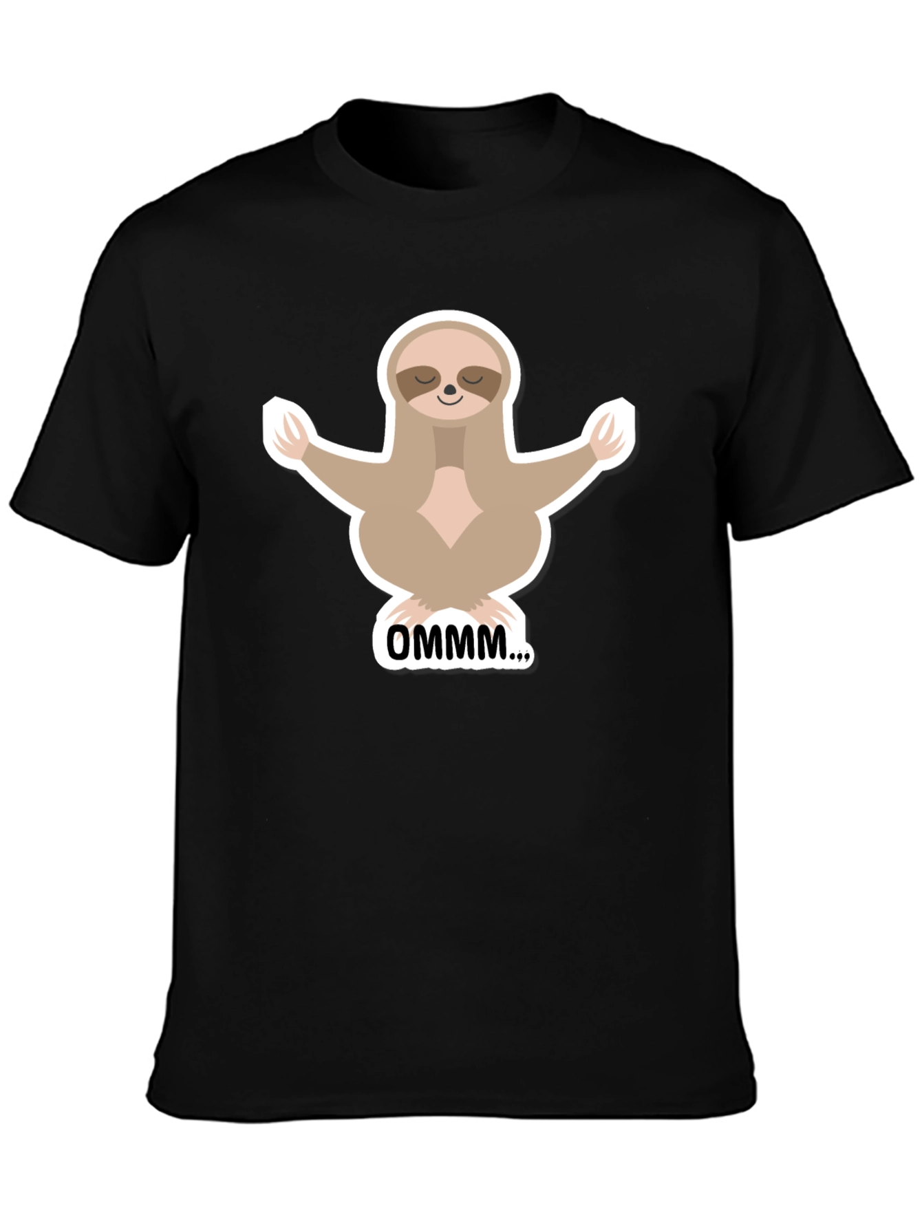 Meditating Sloth Graphic T-Shirt - Relaxed Fit