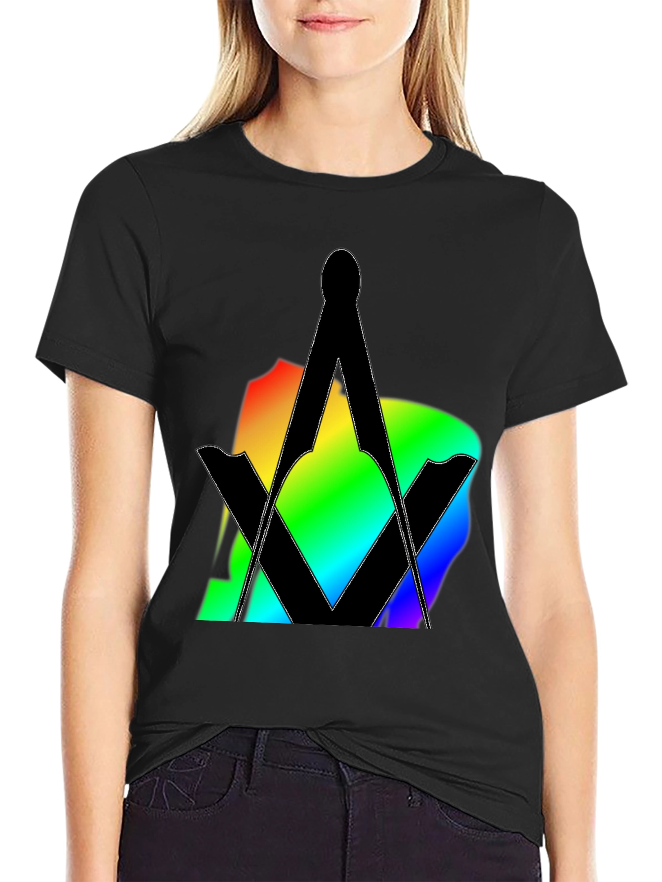 Rainbow Masonic Symbol T-Shirt