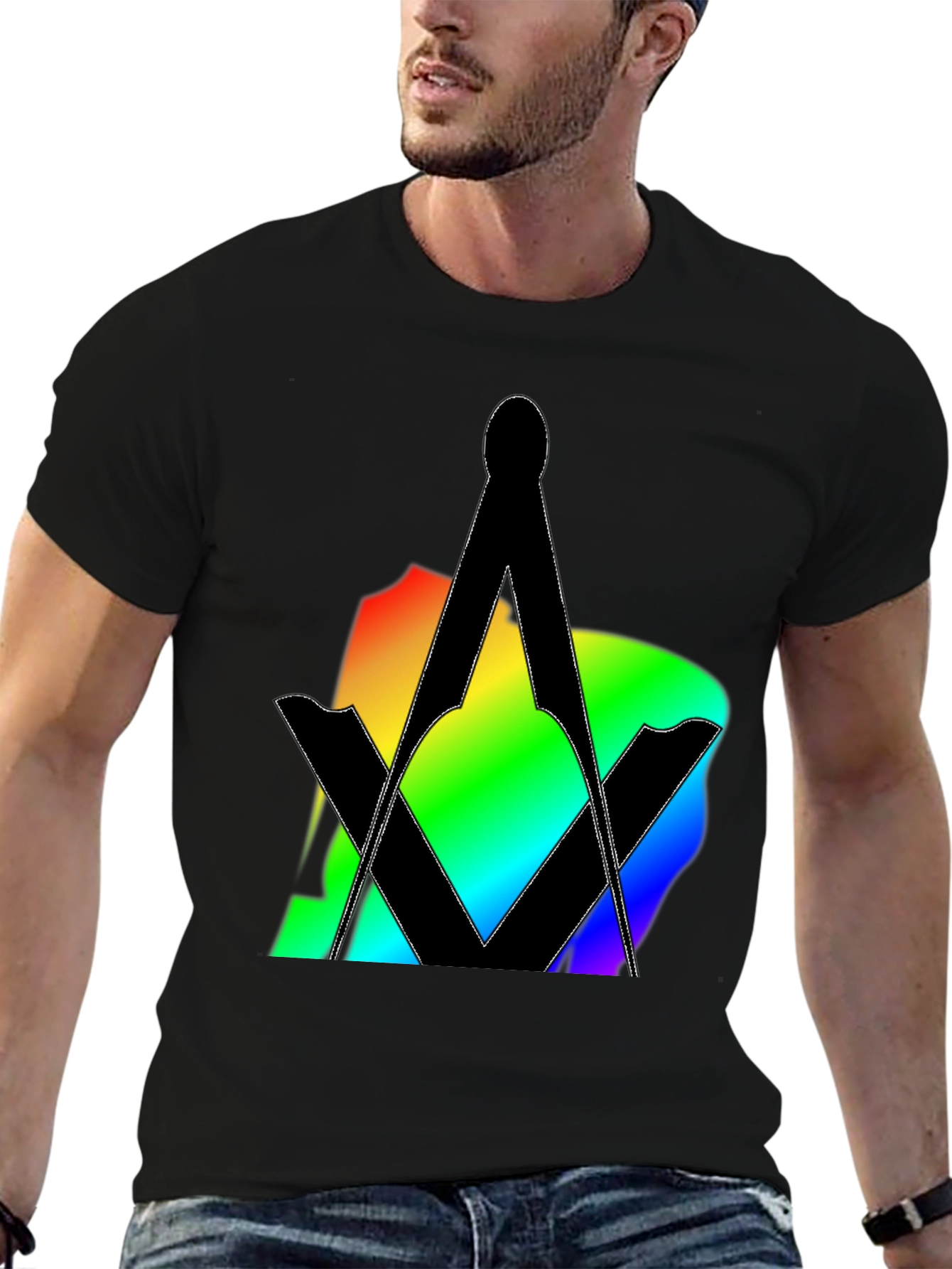 Rainbow Masonic Symbol T-Shirt