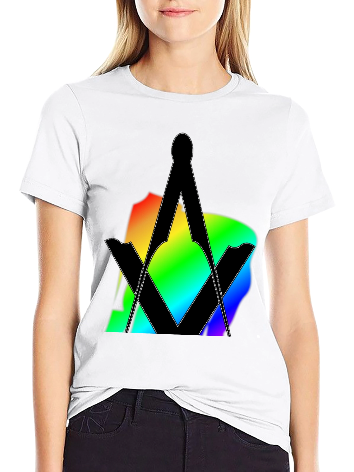Rainbow Masonic Symbol T-Shirt