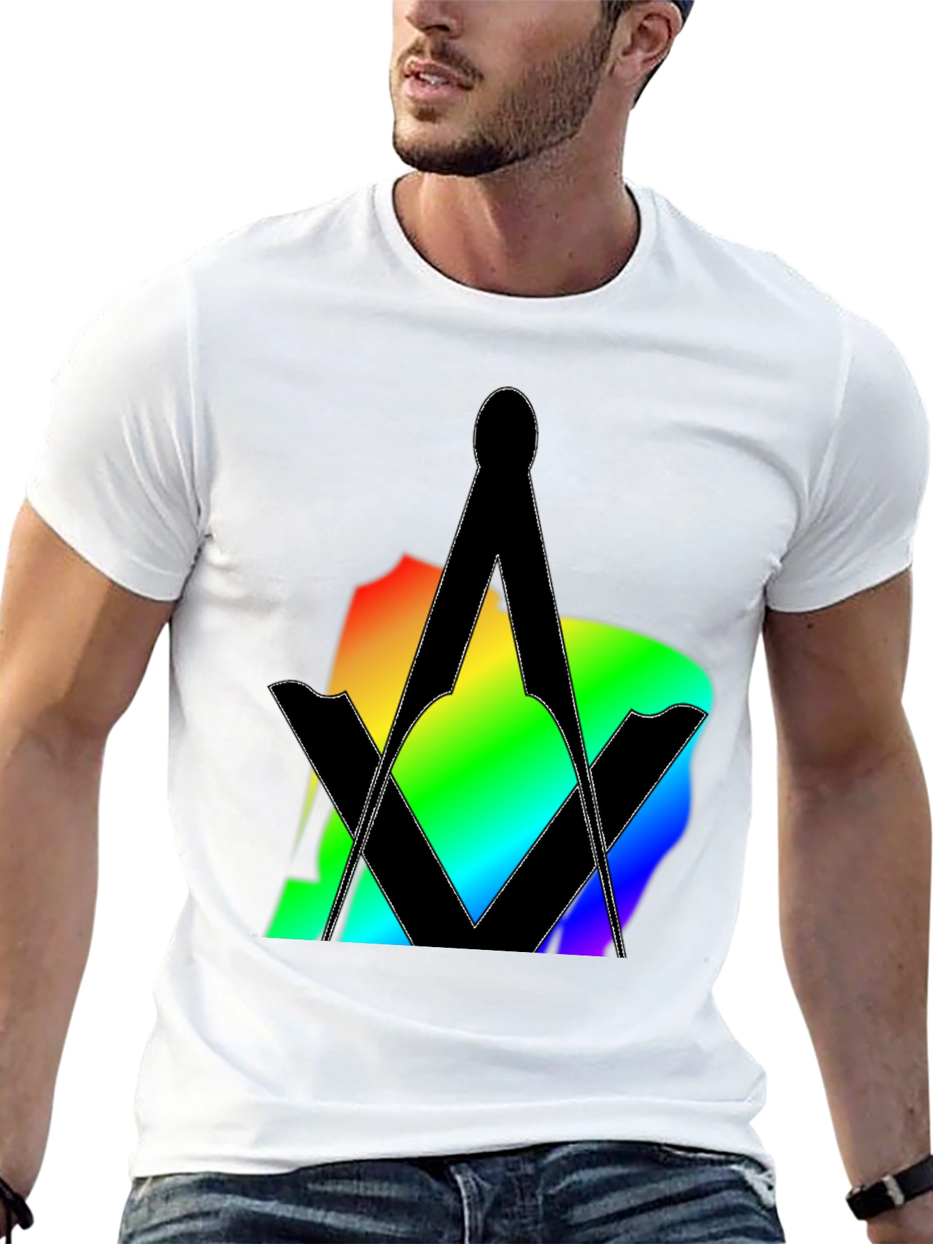 Rainbow Masonic Symbol T-Shirt