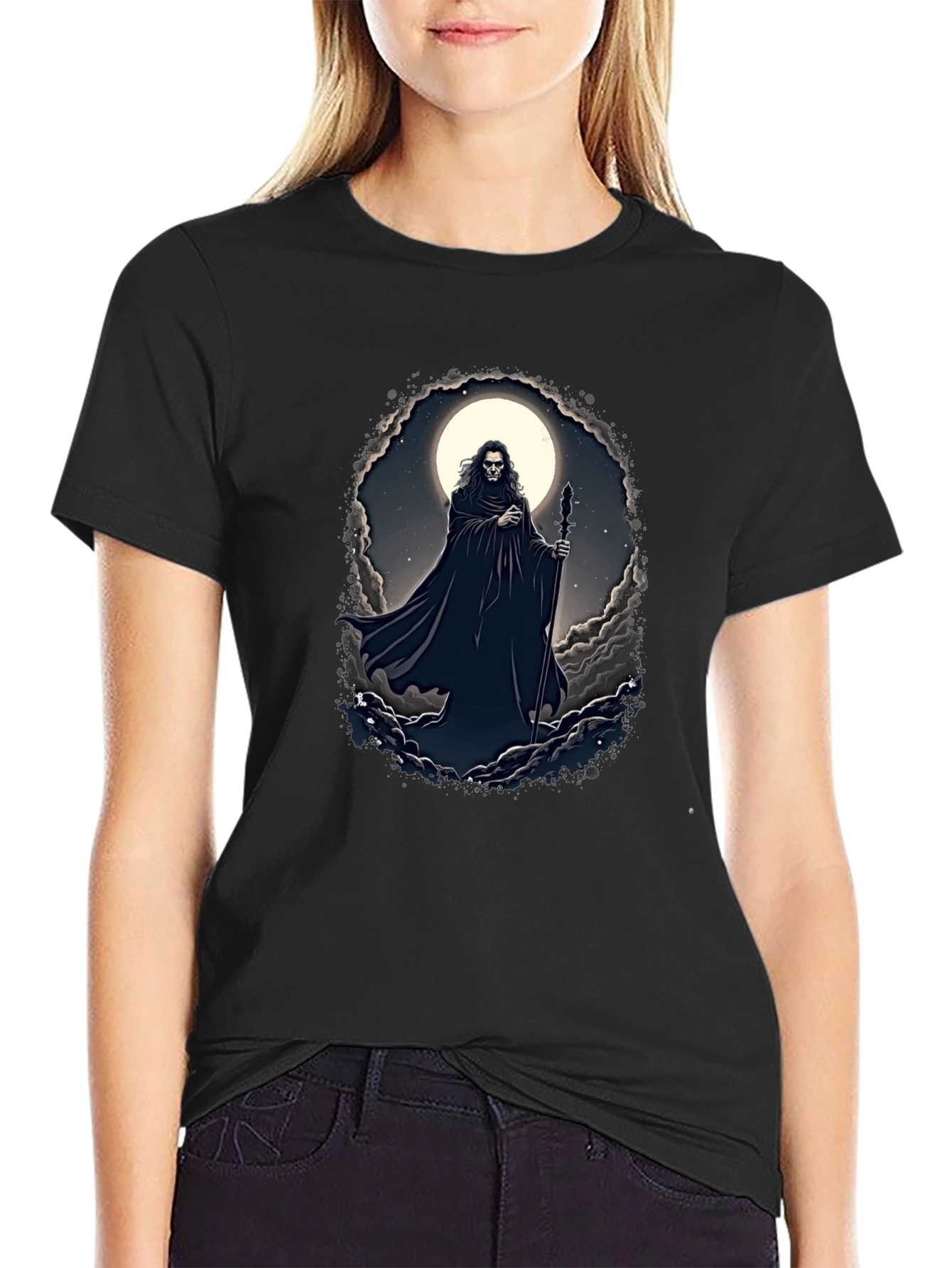 Wizard Moon T-Shirt - Gothic Fantasy Tee