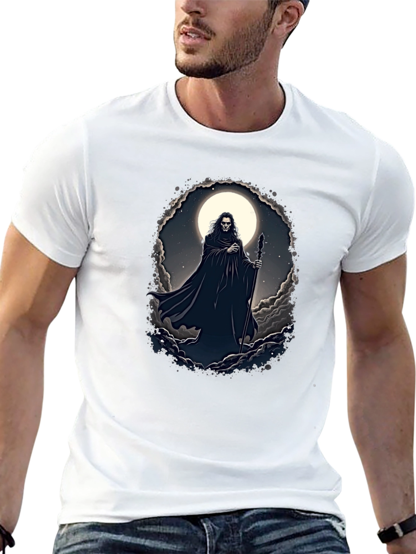 Wizard Moon T-Shirt - Gothic Fantasy Tee