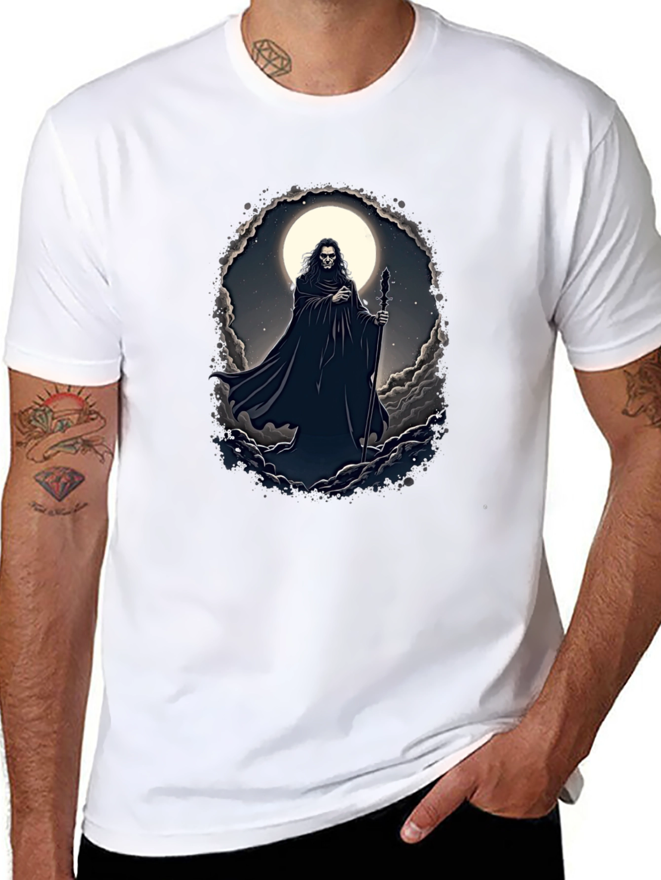 Wizard Moon T-Shirt - Gothic Fantasy Tee
