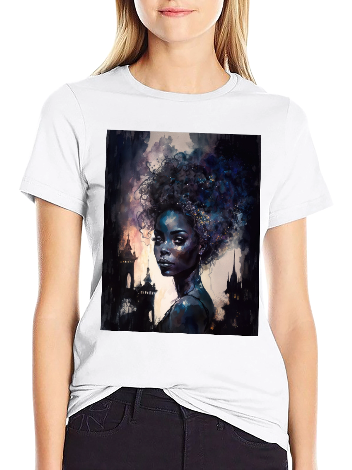 Afro Art Black T-Shirt