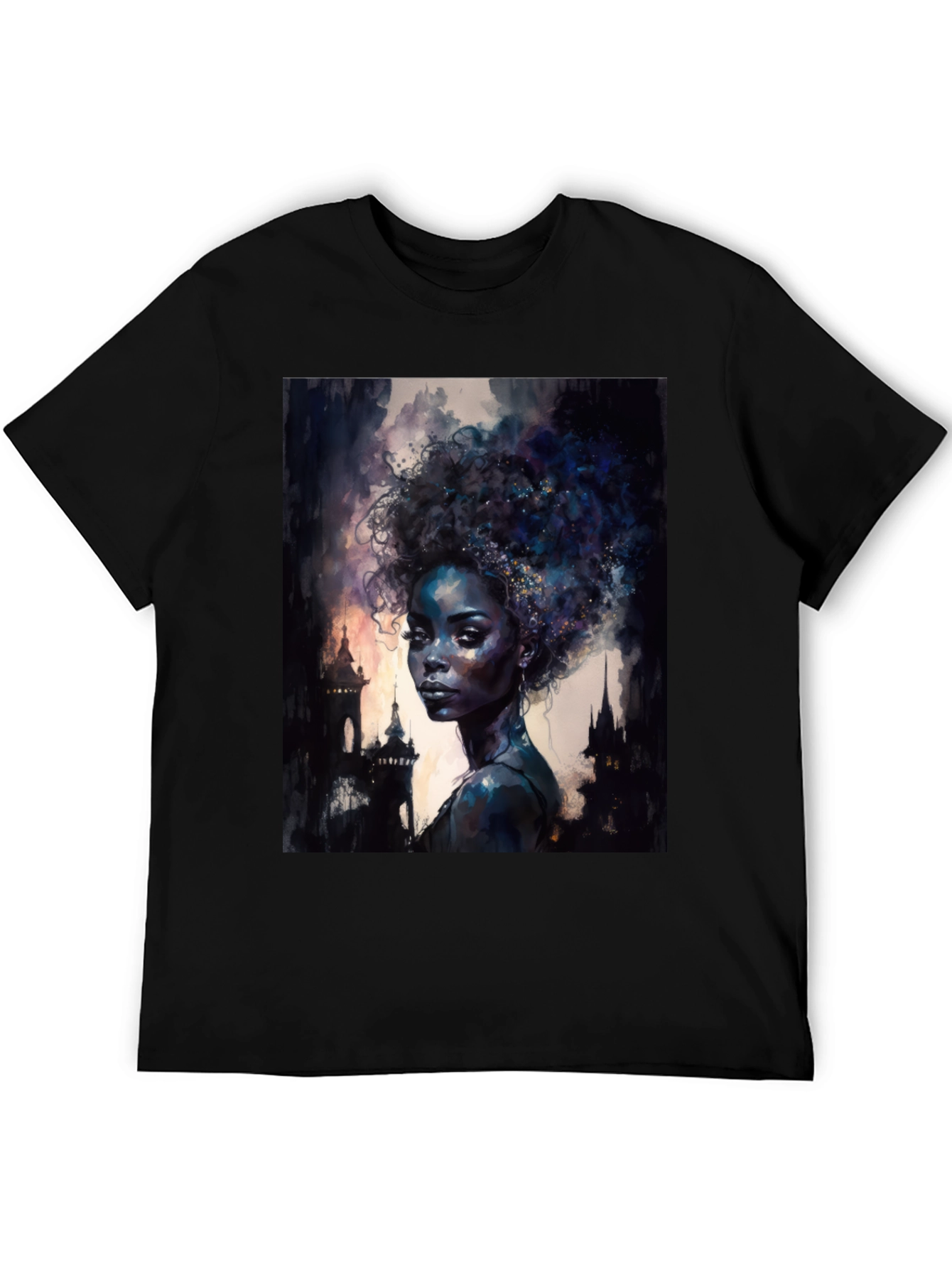 Afro Art Black T-Shirt