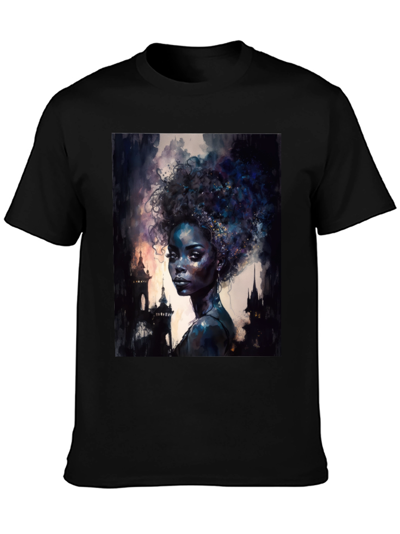 Afro Art Black T-Shirt