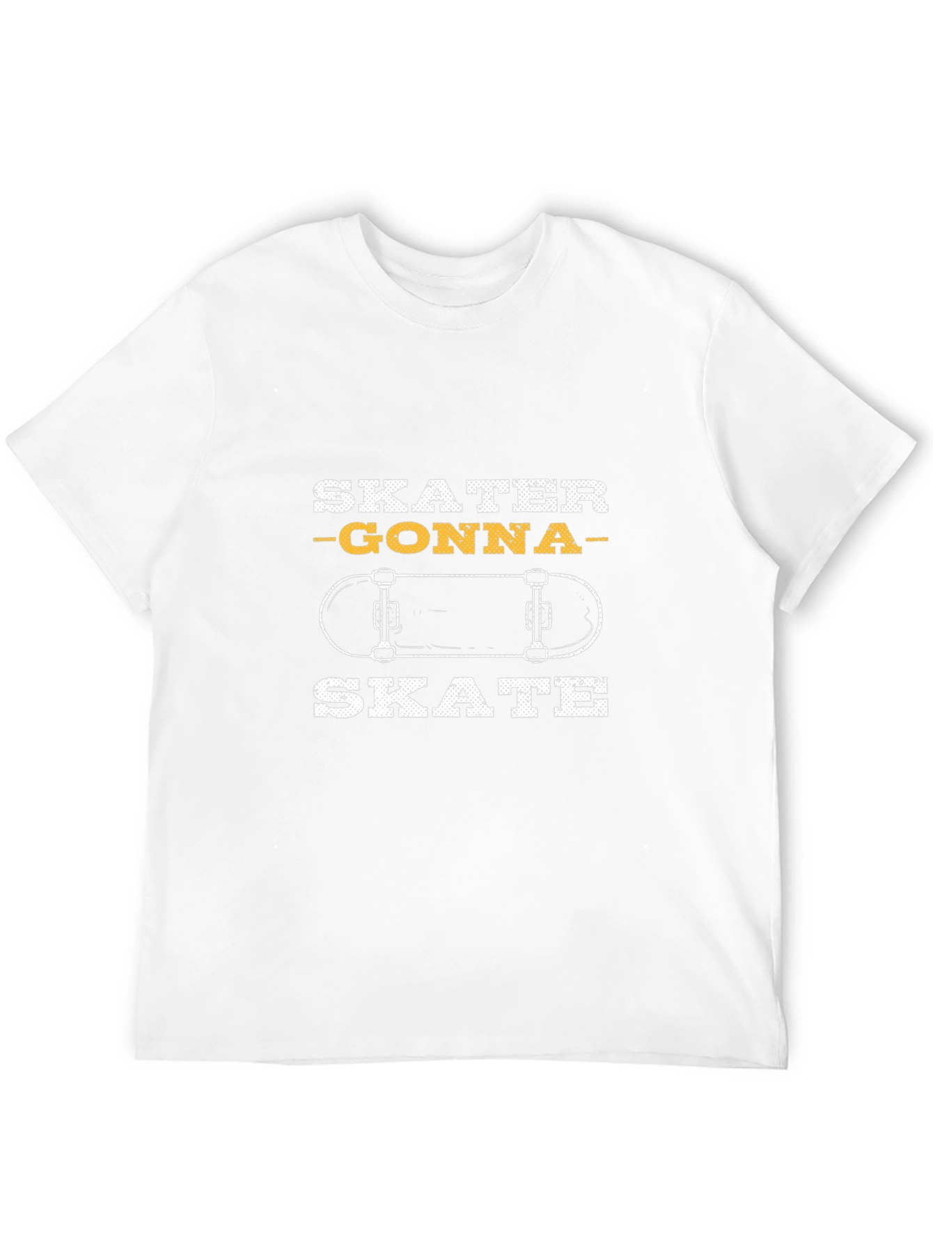 Skater Gonna Skate Graphic Tee - Black Cotton T-Shirt