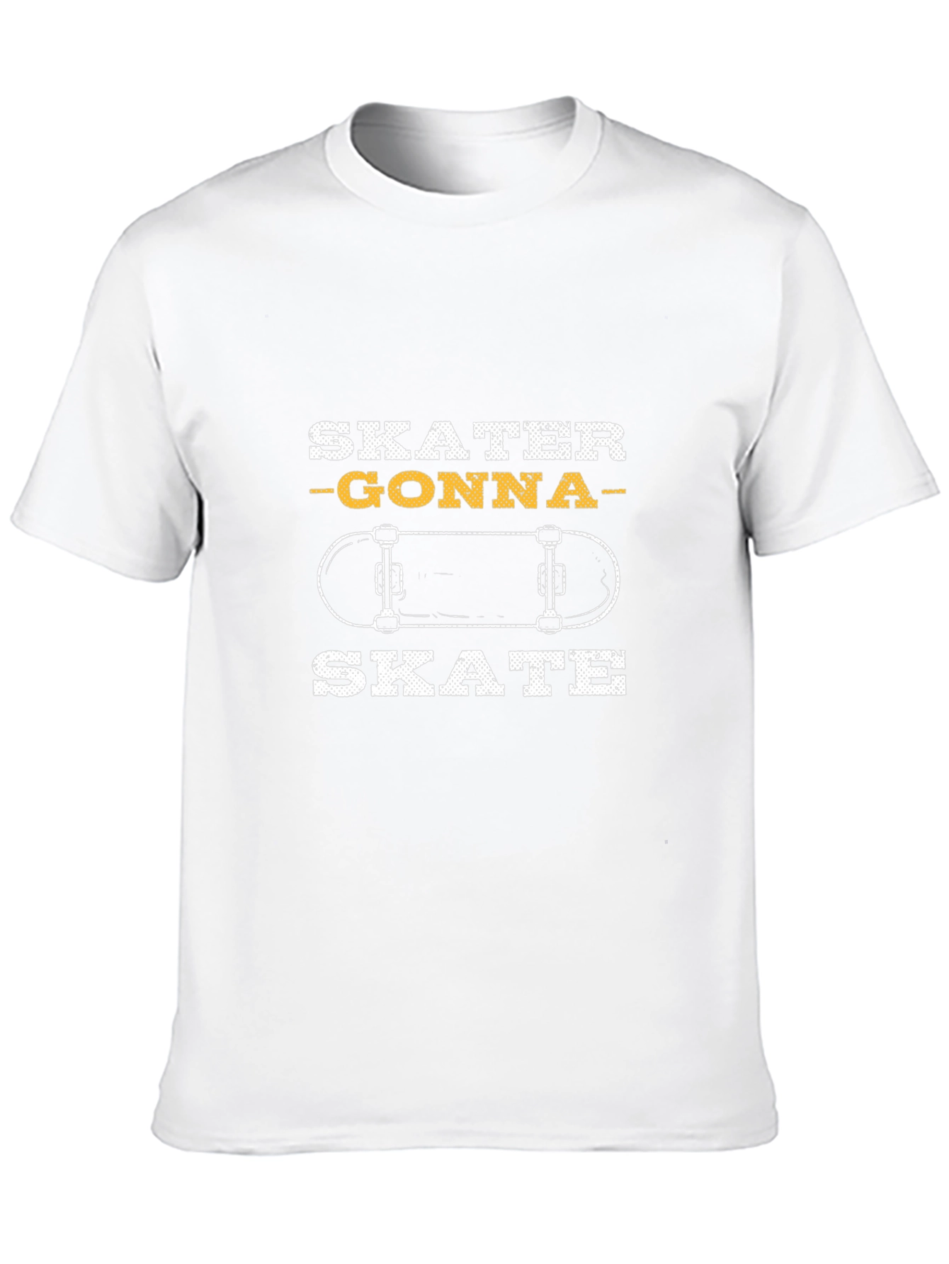 Skater Gonna Skate Graphic Tee - Black Cotton T-Shirt