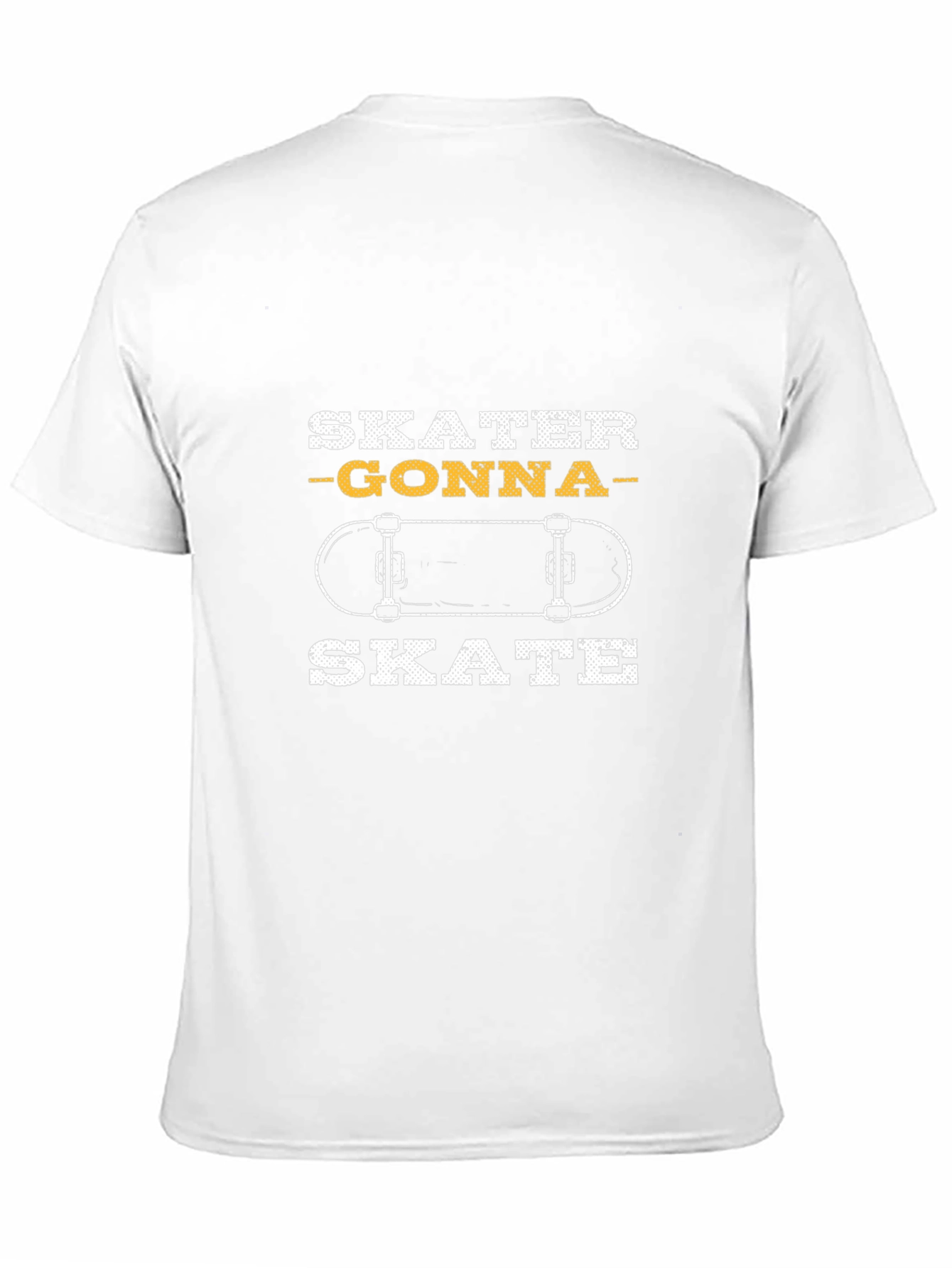 Skater Gonna Skate Graphic Tee - Black Cotton T-Shirt
