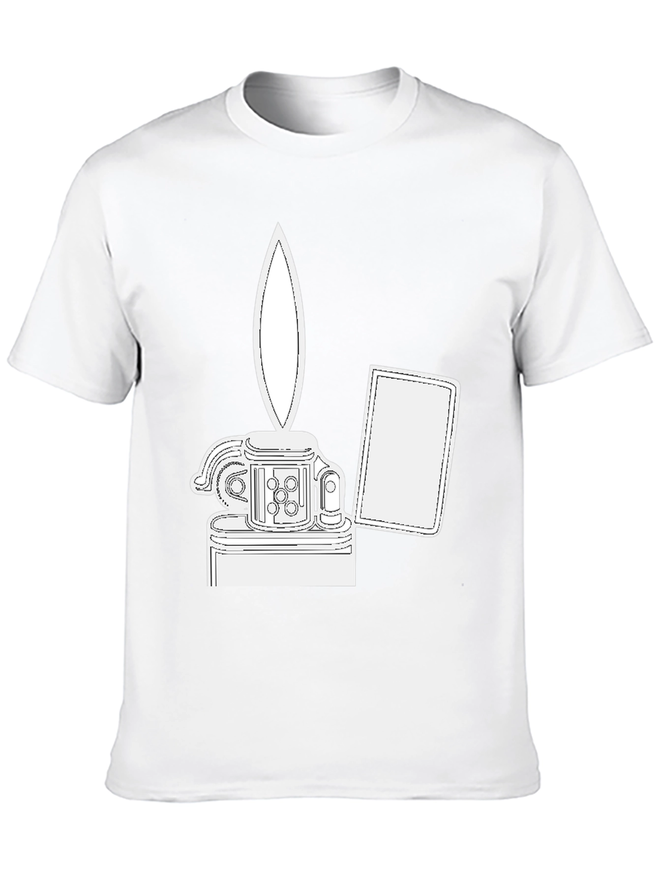 Black Graphic Tee - Lighter Design