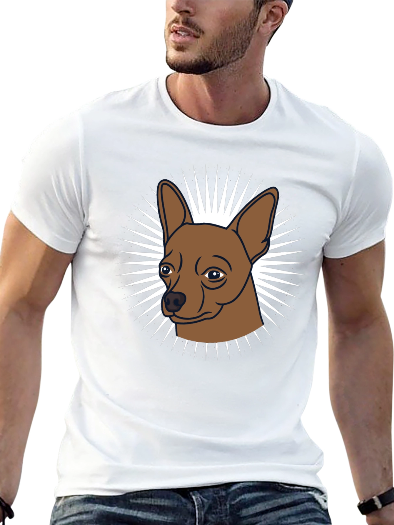 Chihuahua Dog Graphic Tee - Novelty Pet Lover T-Shirt