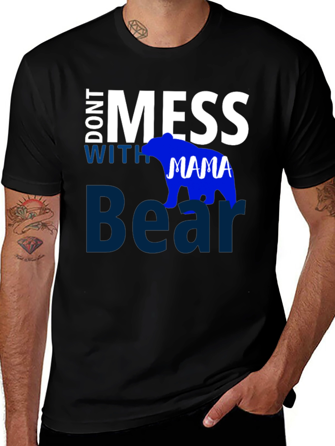 Dont Mess with Mama Bear Black T-Shirt