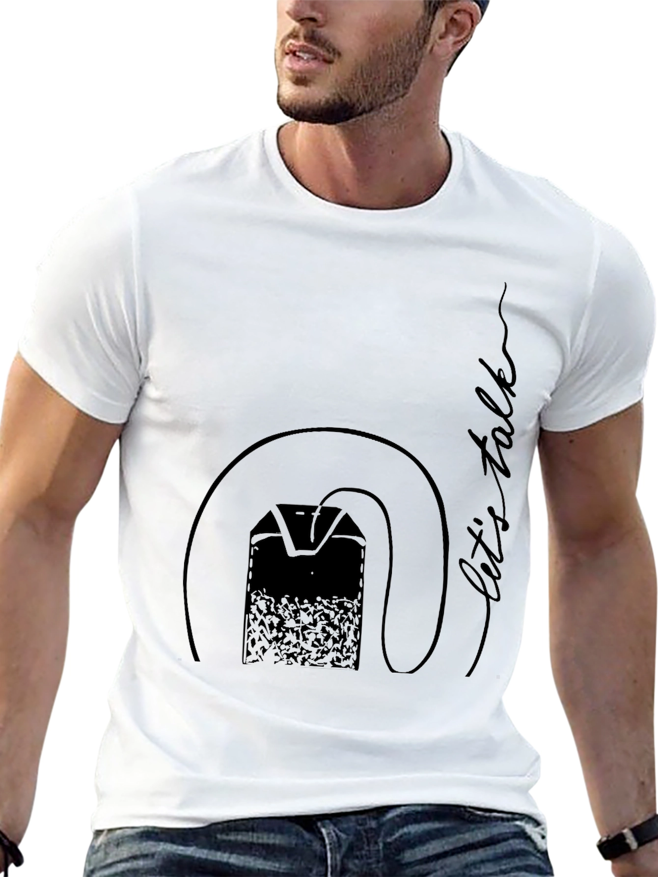 Lets Talk Tee - Tea Bag Design