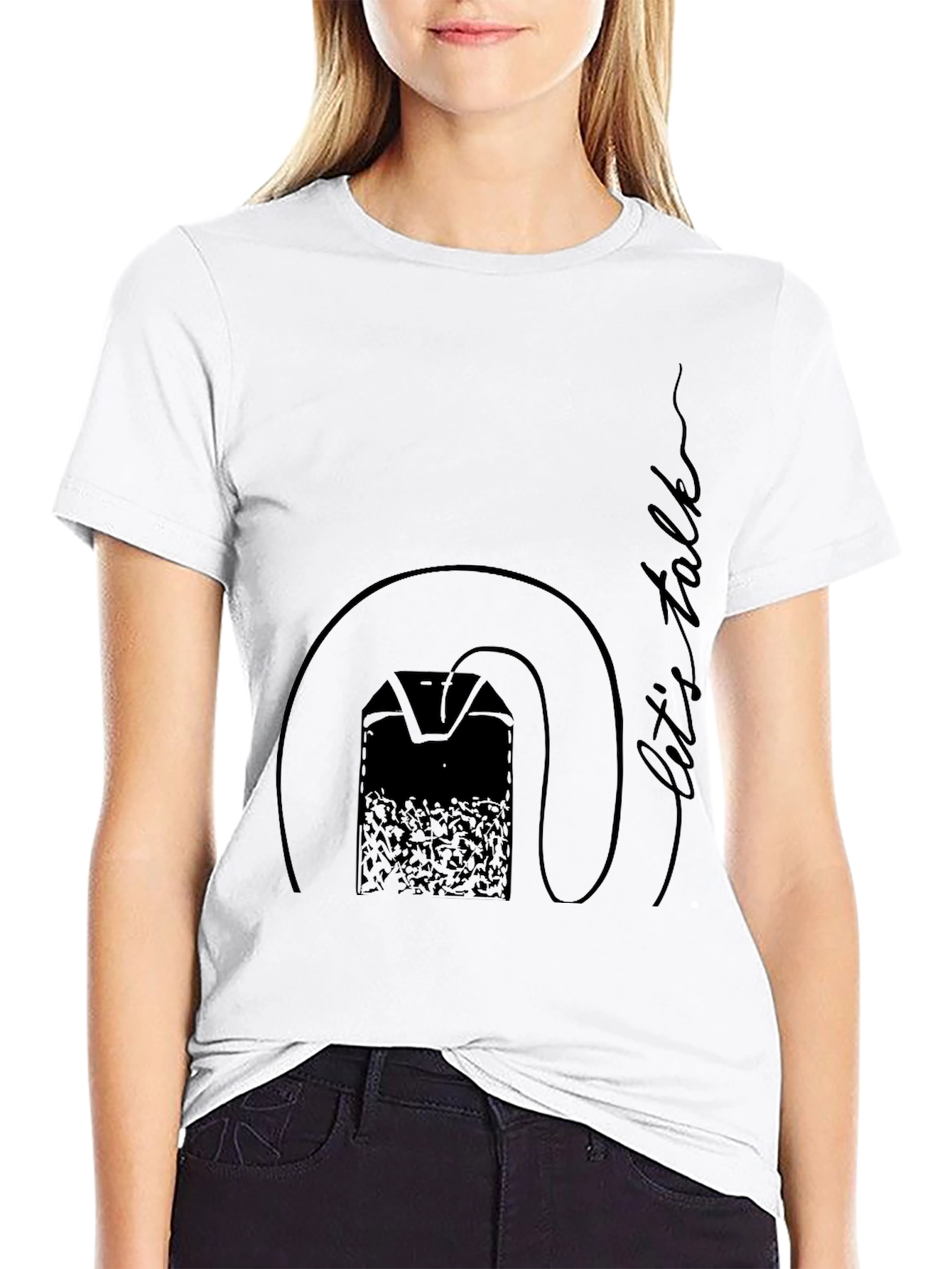 Lets Talk Tee - Tea Bag Design