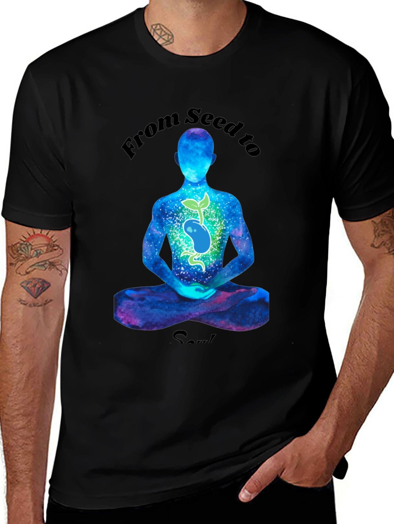 From Seed to Soul Black T-Shirt