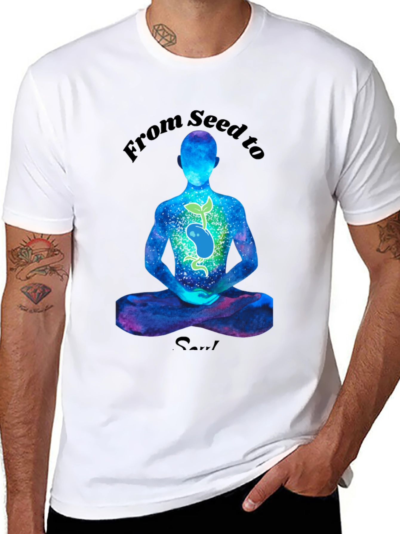 From Seed to Soul Black T-Shirt