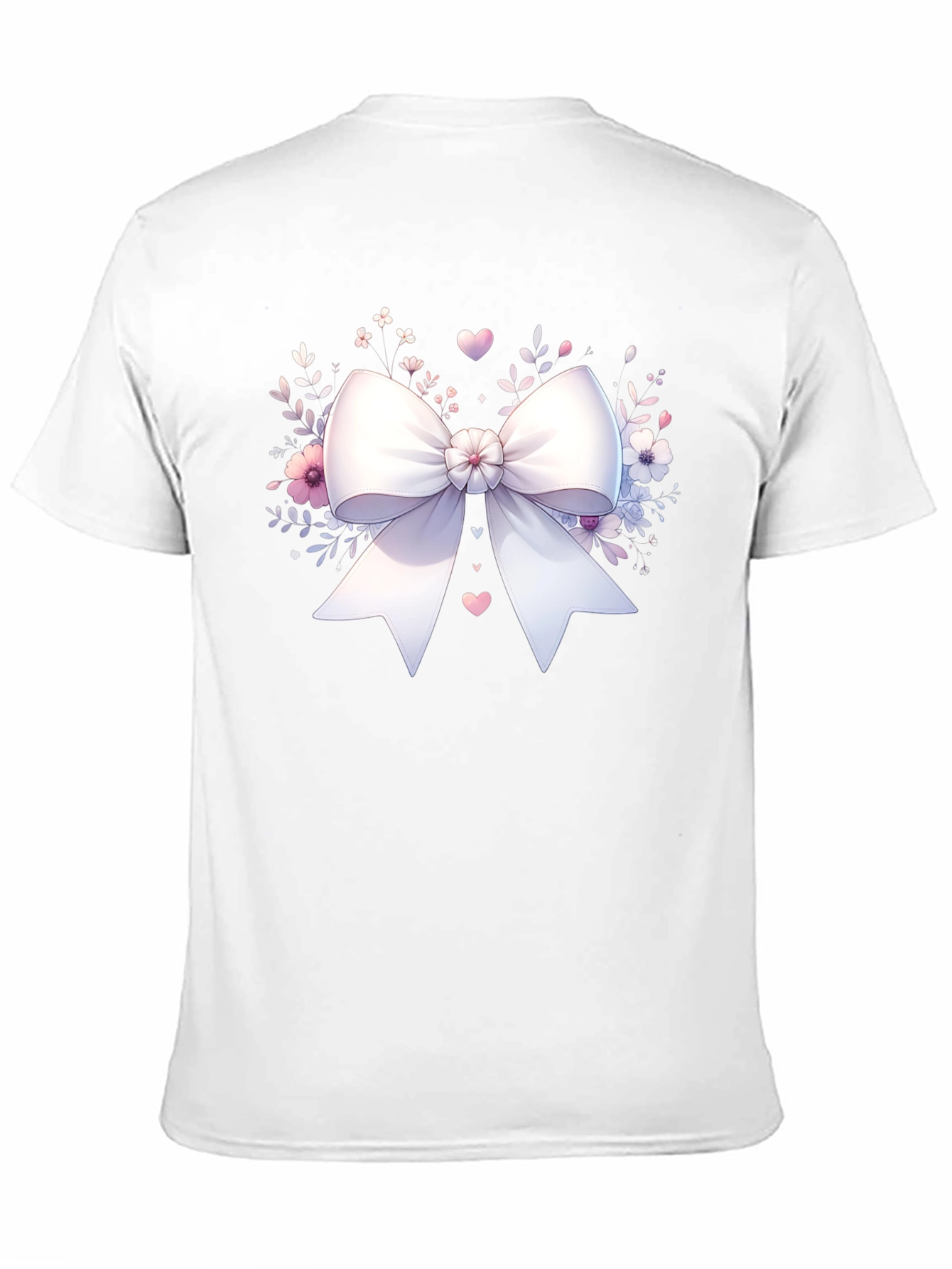 Bow & Floral Black T-Shirt