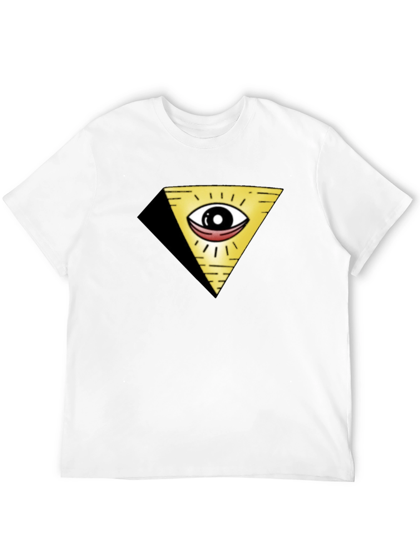 Illuminati Eye Pyramid Graphic Black T-Shirt