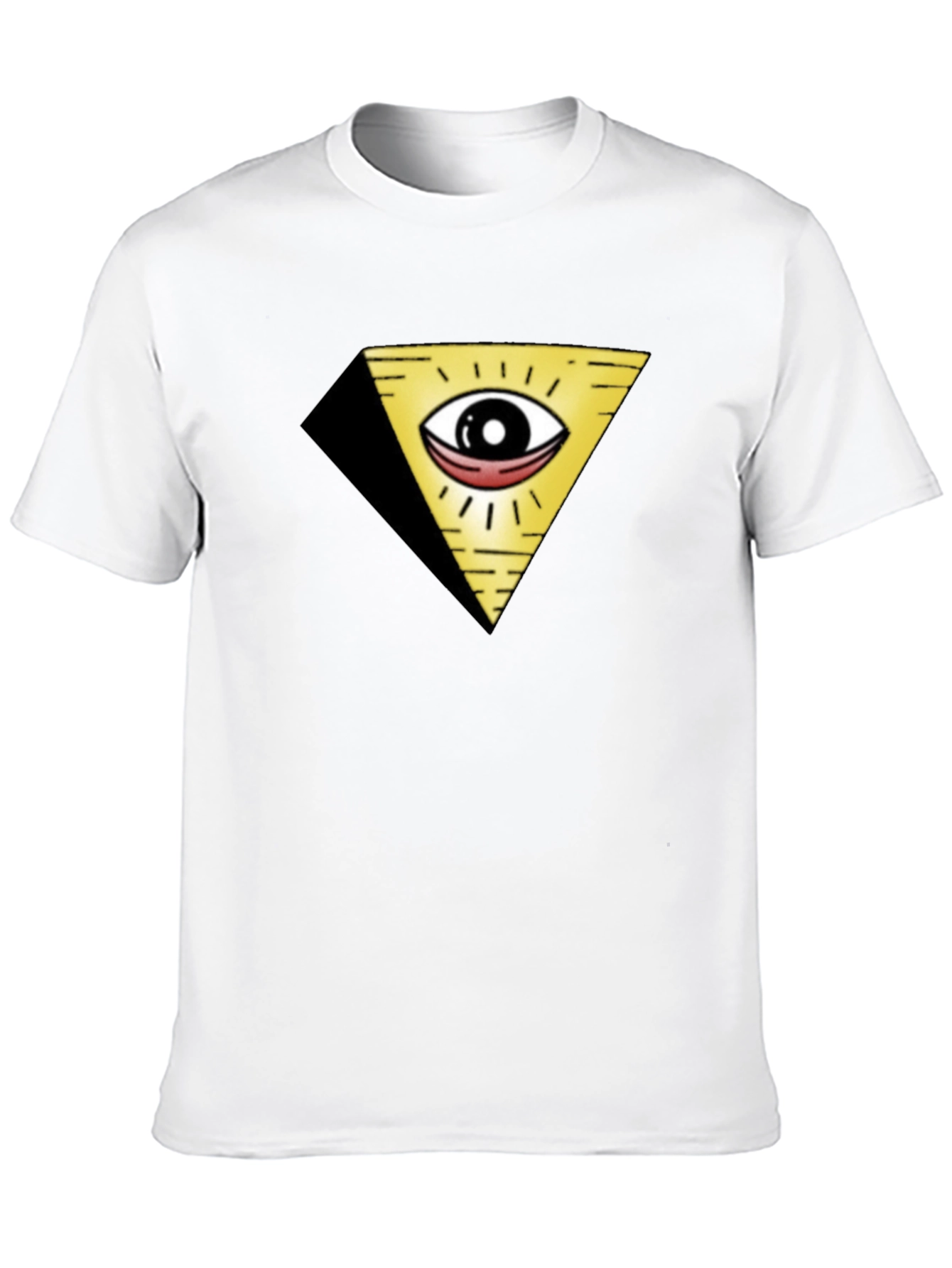 Illuminati Eye Pyramid Graphic Black T-Shirt