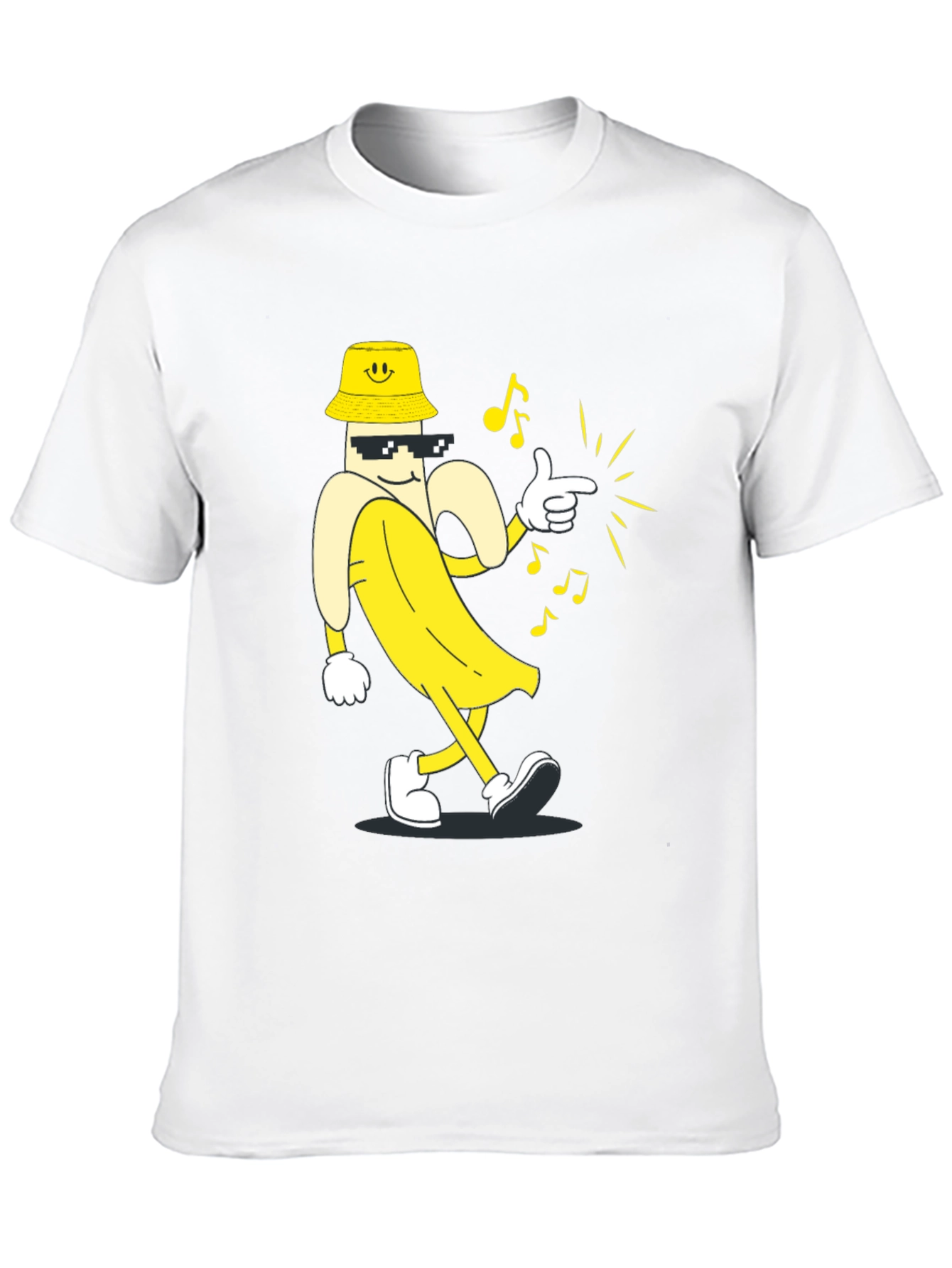 Cool Banana T-Shirt - Black Cartoon Graphic